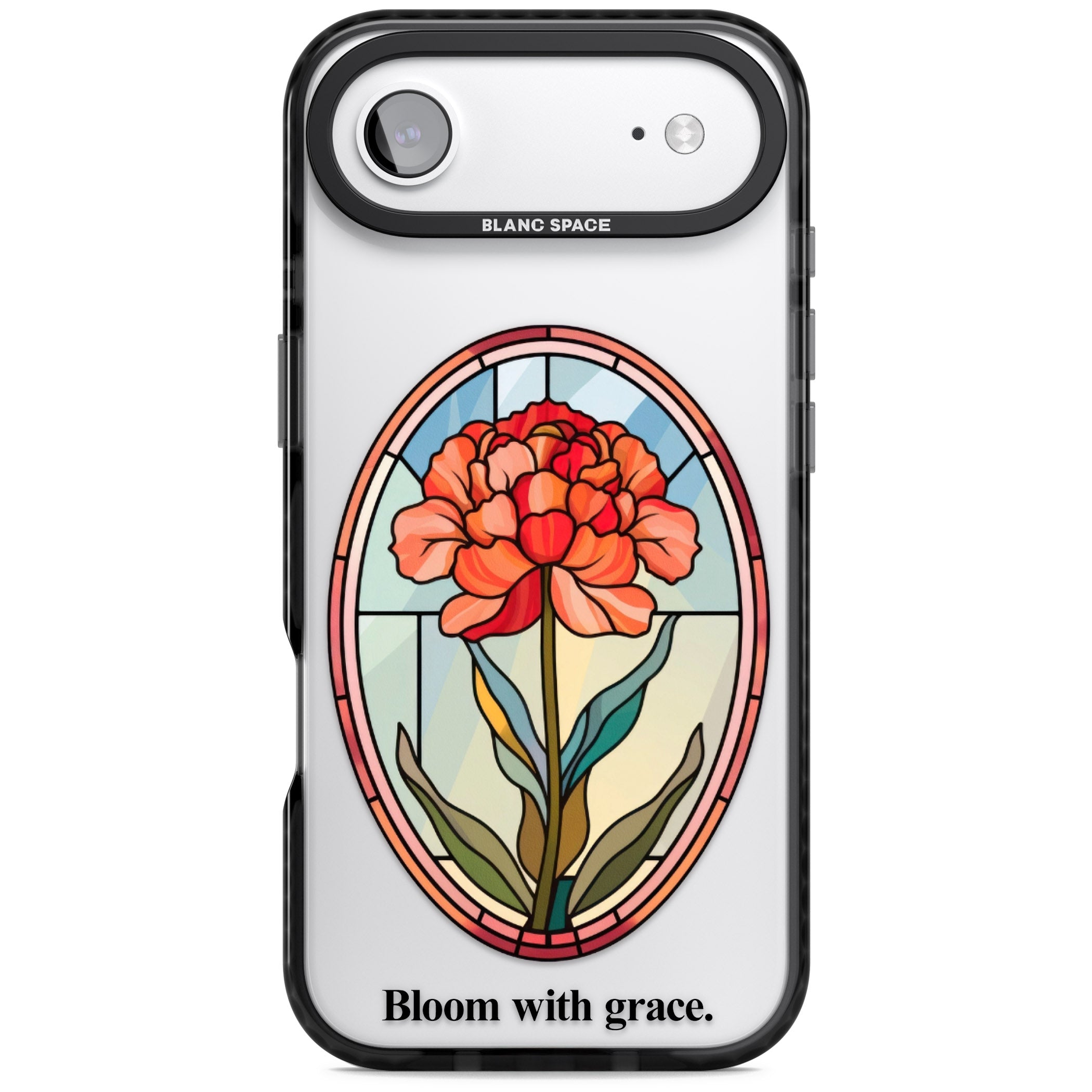 Bloom With Grace iPhone 17 Air Impact Black Phone Case