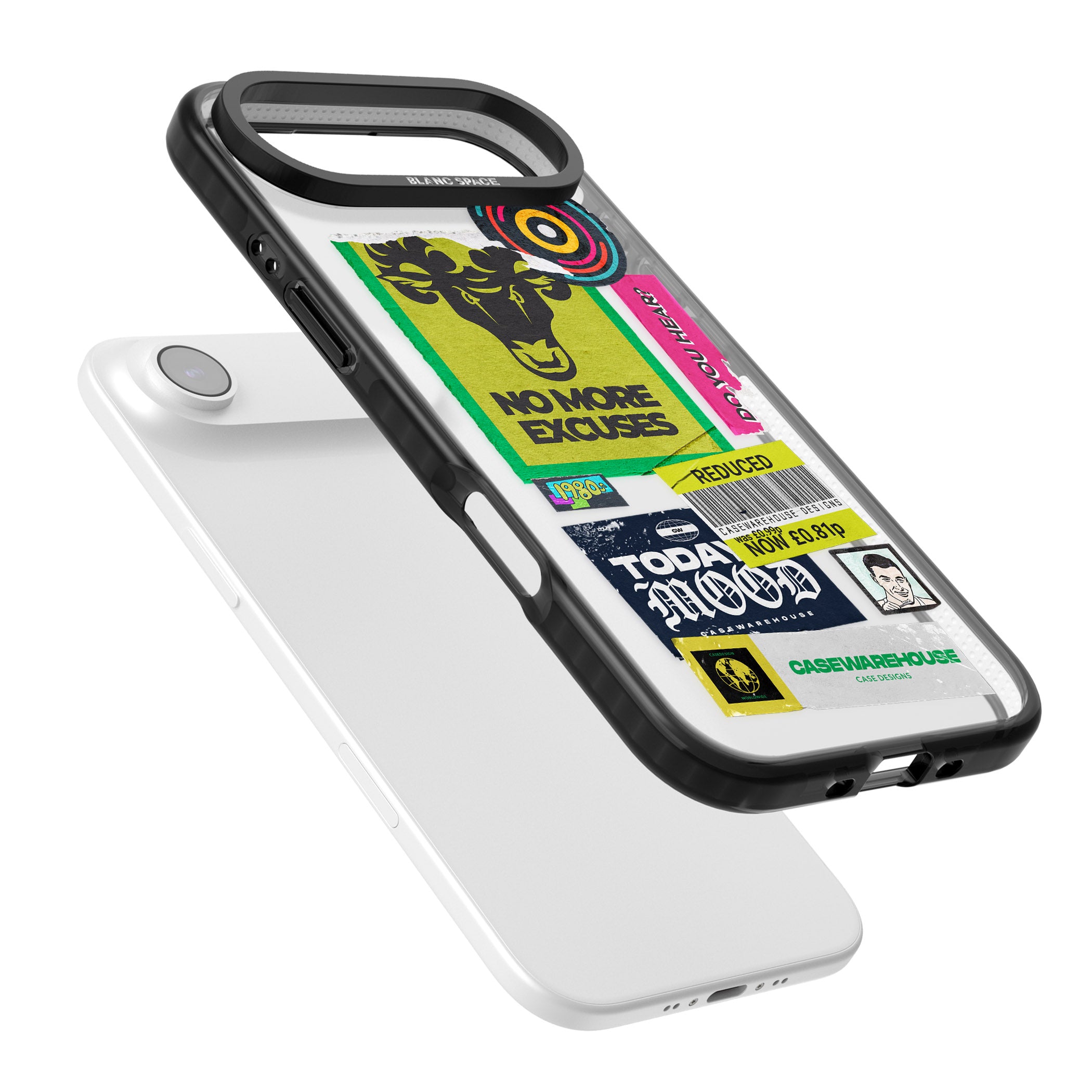 No More Excuses Sticker Mix iPhone 17 Air Impact Black Phone Case Colours