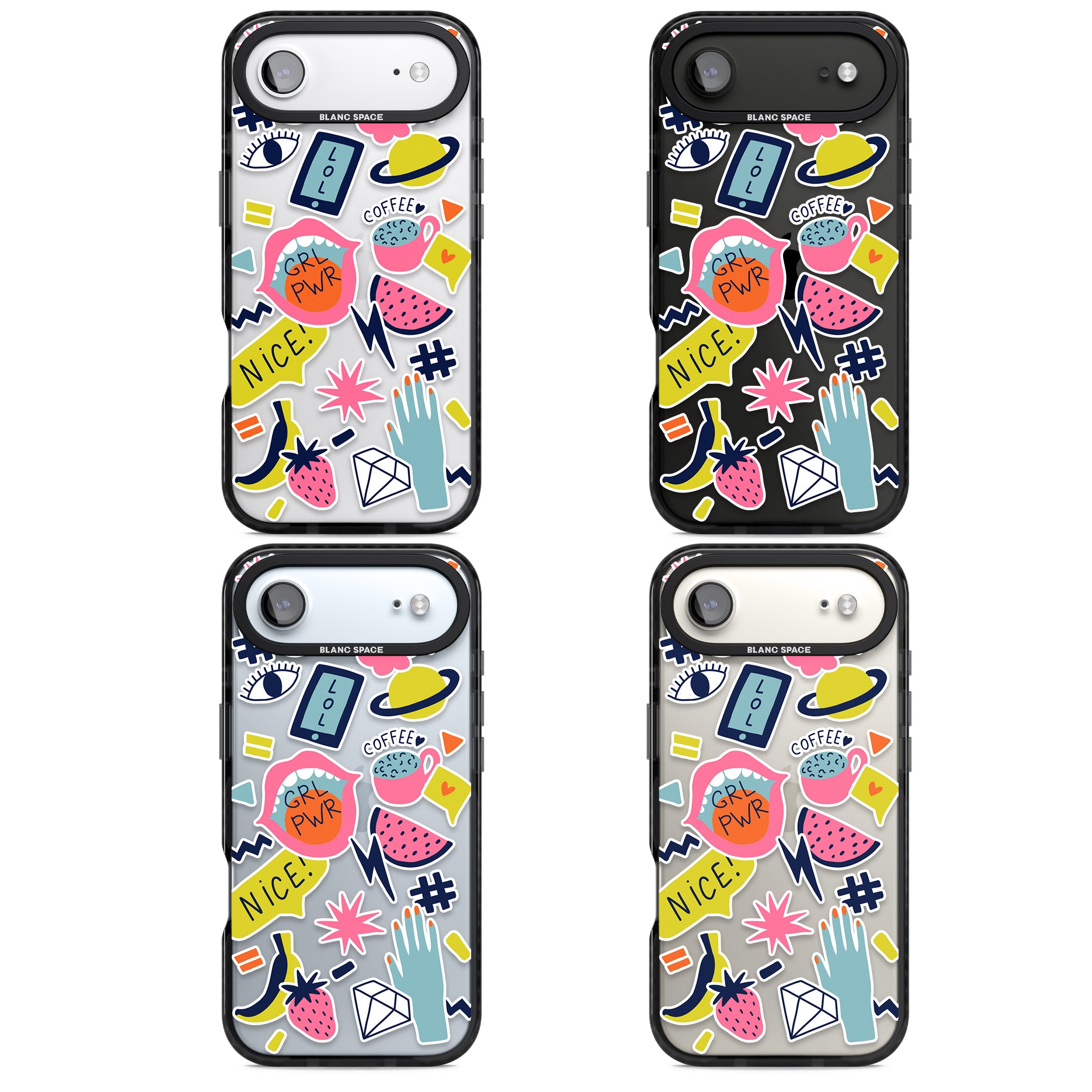 Grl Pwr iPhone 17 Air Impact Black Phone Case APT Impact Protection