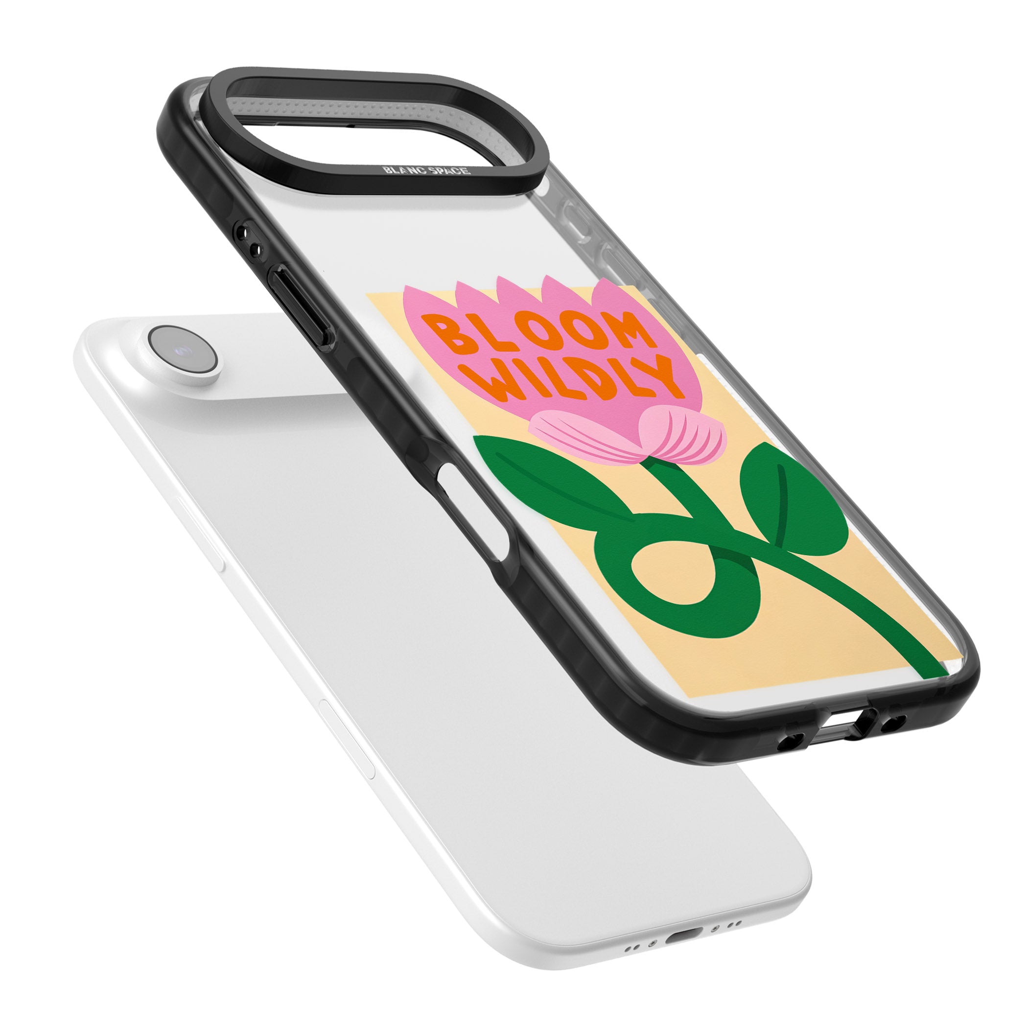 Bloom Wildly iPhone 17 Air Impact Black Phone Case Colours