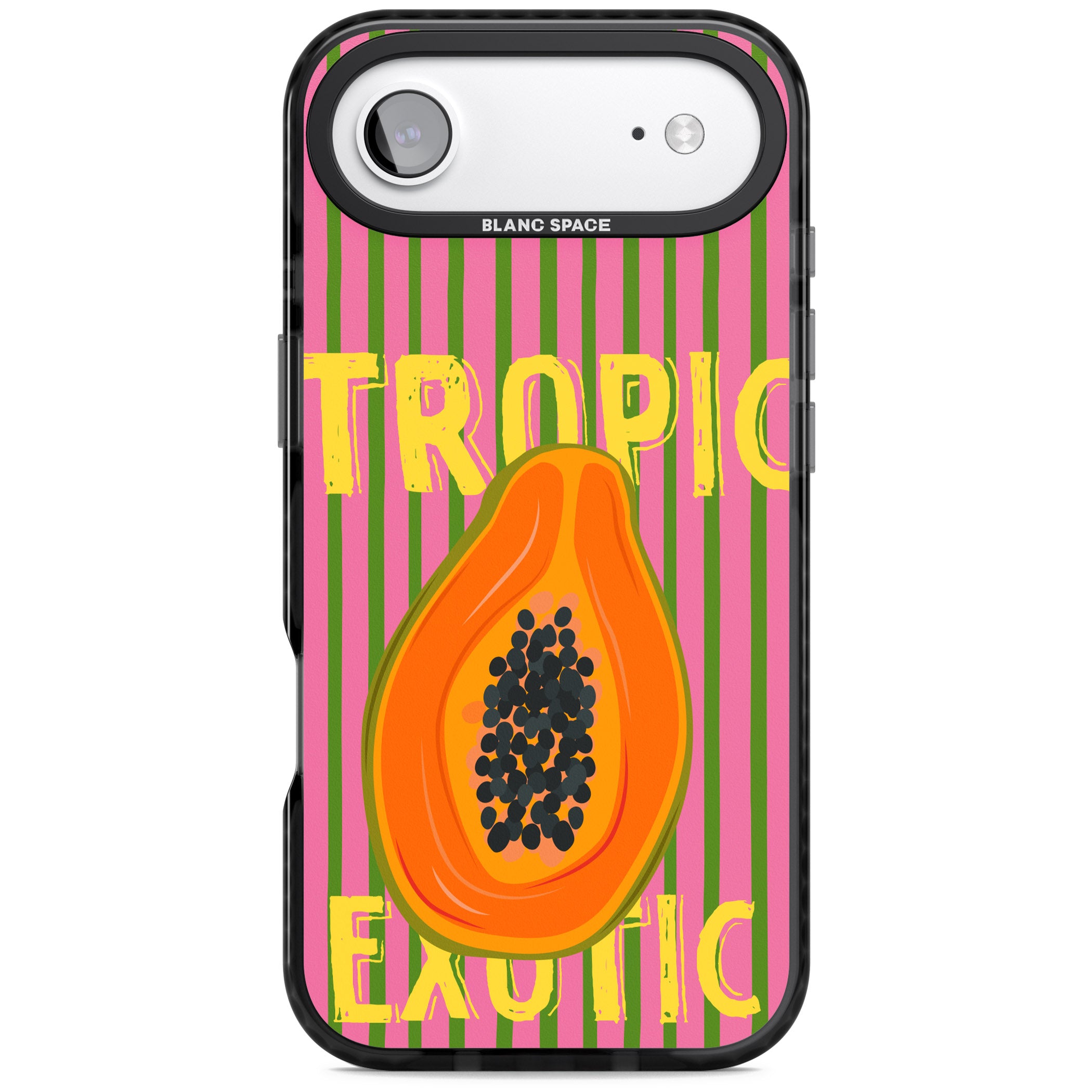 Tropic Exotic iPhone 17 Air Impact Black Phone Case