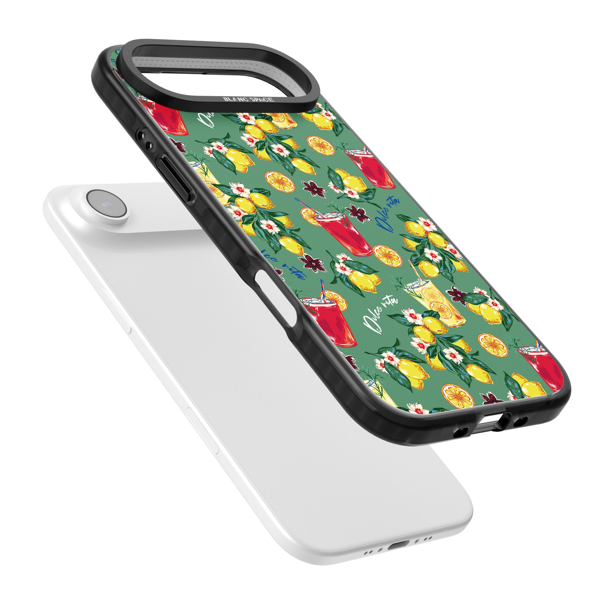 Lemon Cocktails iPhone 17 Air Impact Black Phone Case Colours