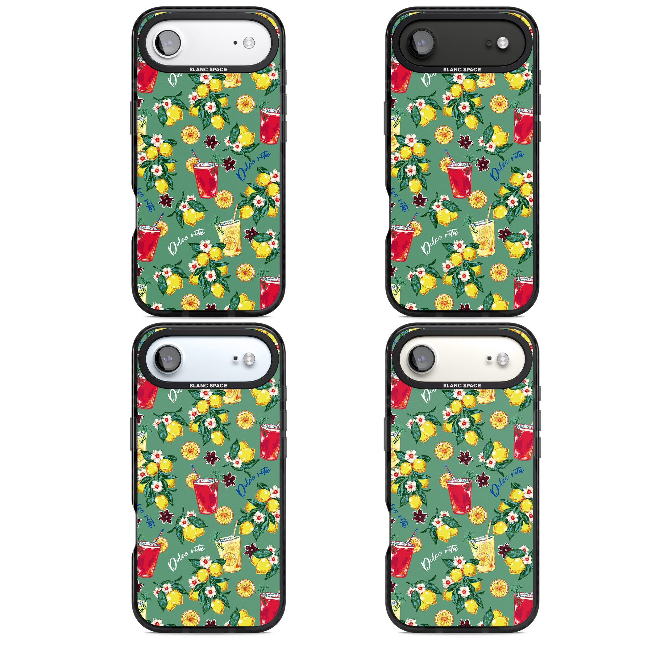 Lemon Cocktails iPhone 17 Air Impact Black Phone Case APT Impact Protection