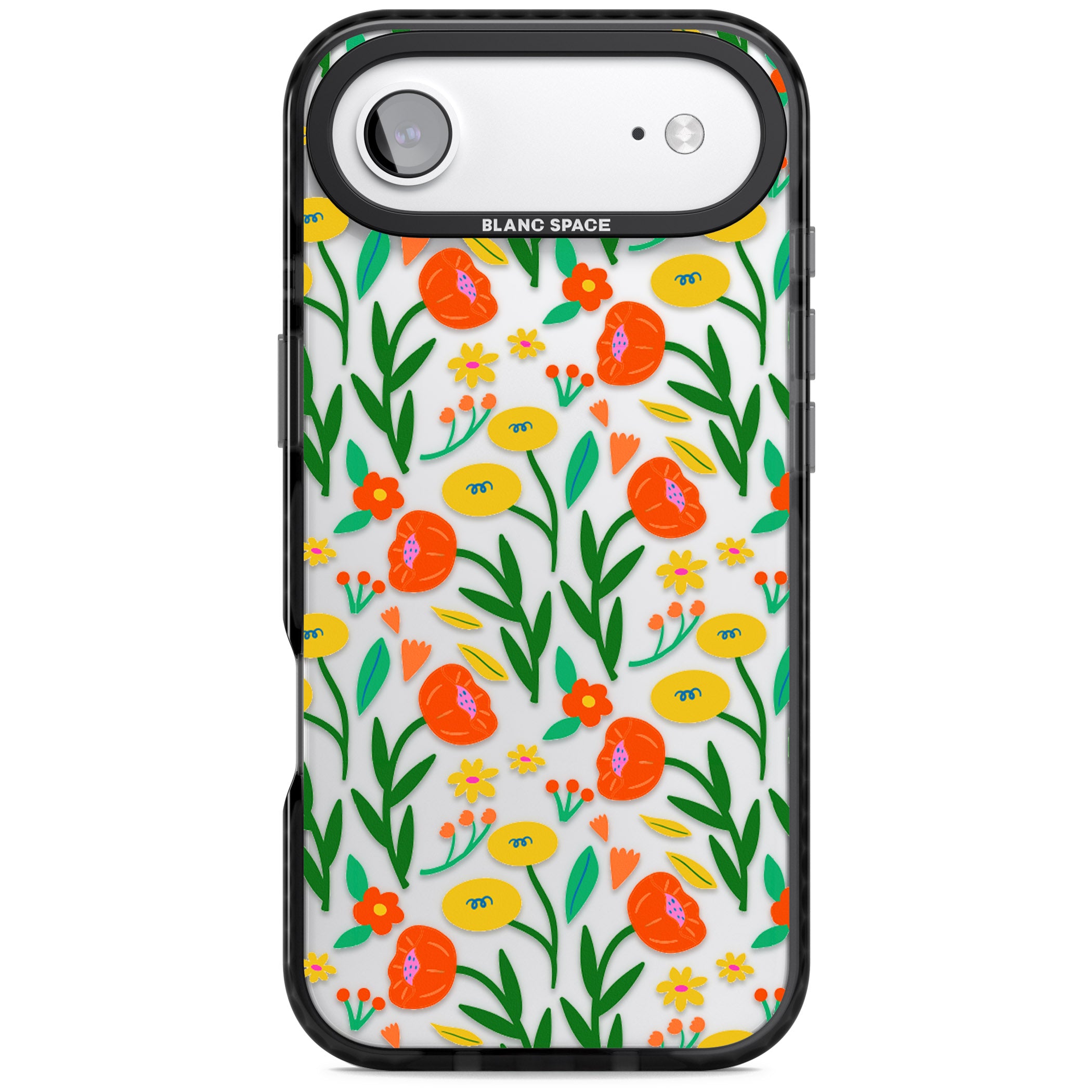 Summer Flower Fiesta iPhone 17 Air Impact Black Phone Case