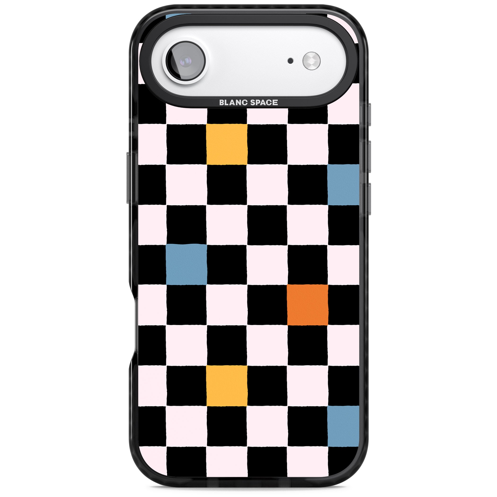 Vibrant Retro Checkered iPhone 17 Air Impact Black Phone Case