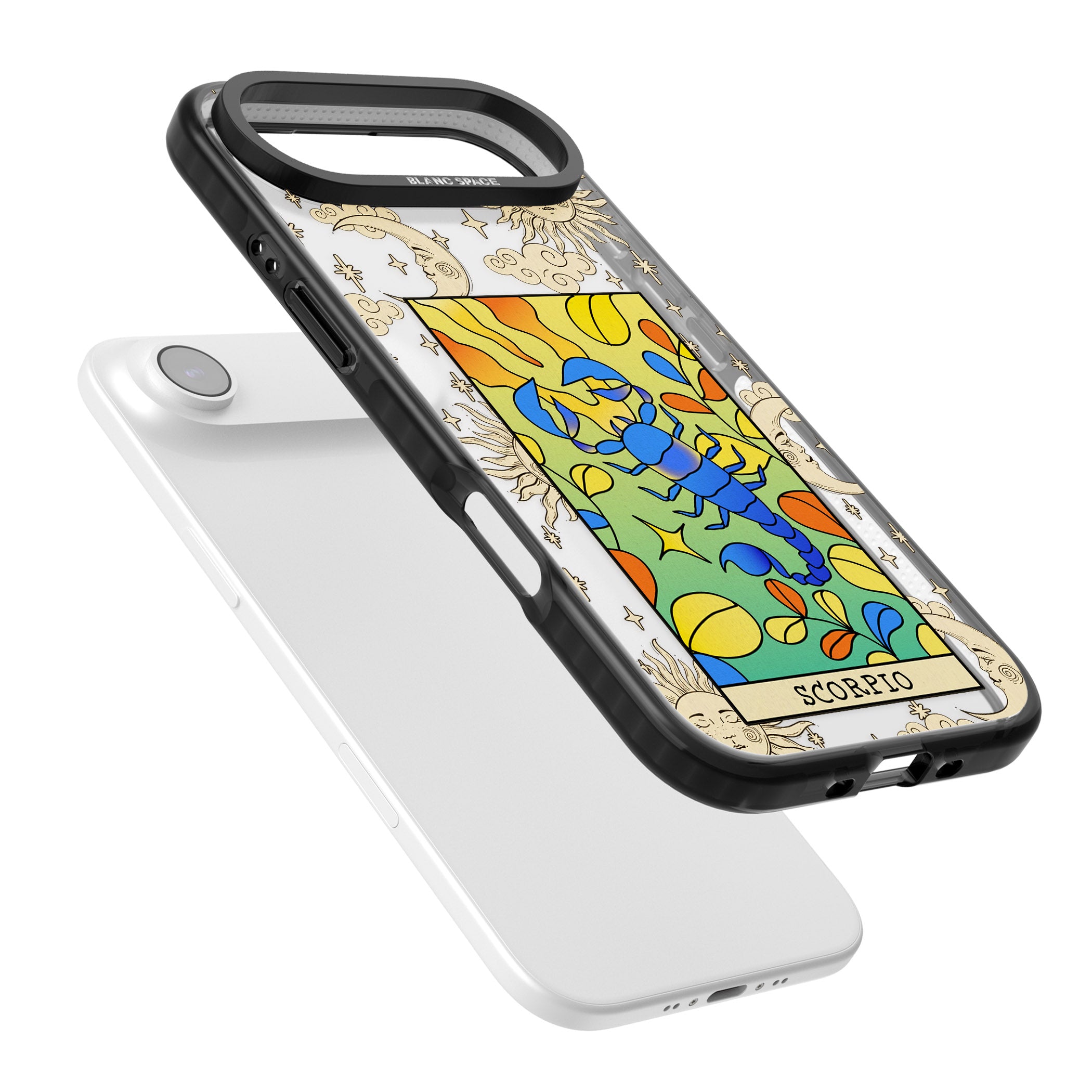 Celestial Zodiac Scorpio iPhone 17 Air Impact Black Phone Case Colours