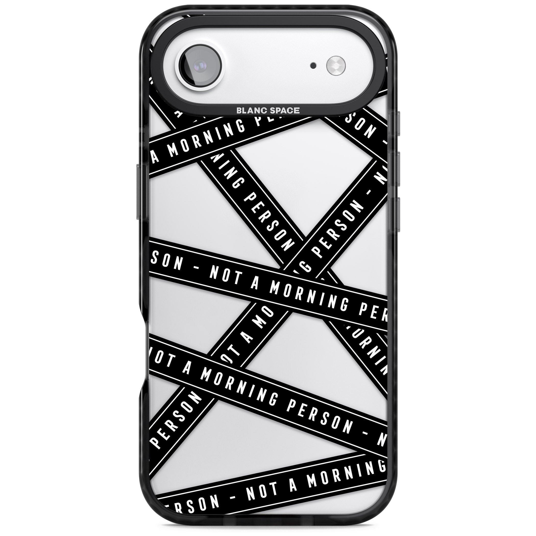 Not A Morning Person iPhone 17 Air Impact Black Phone Case