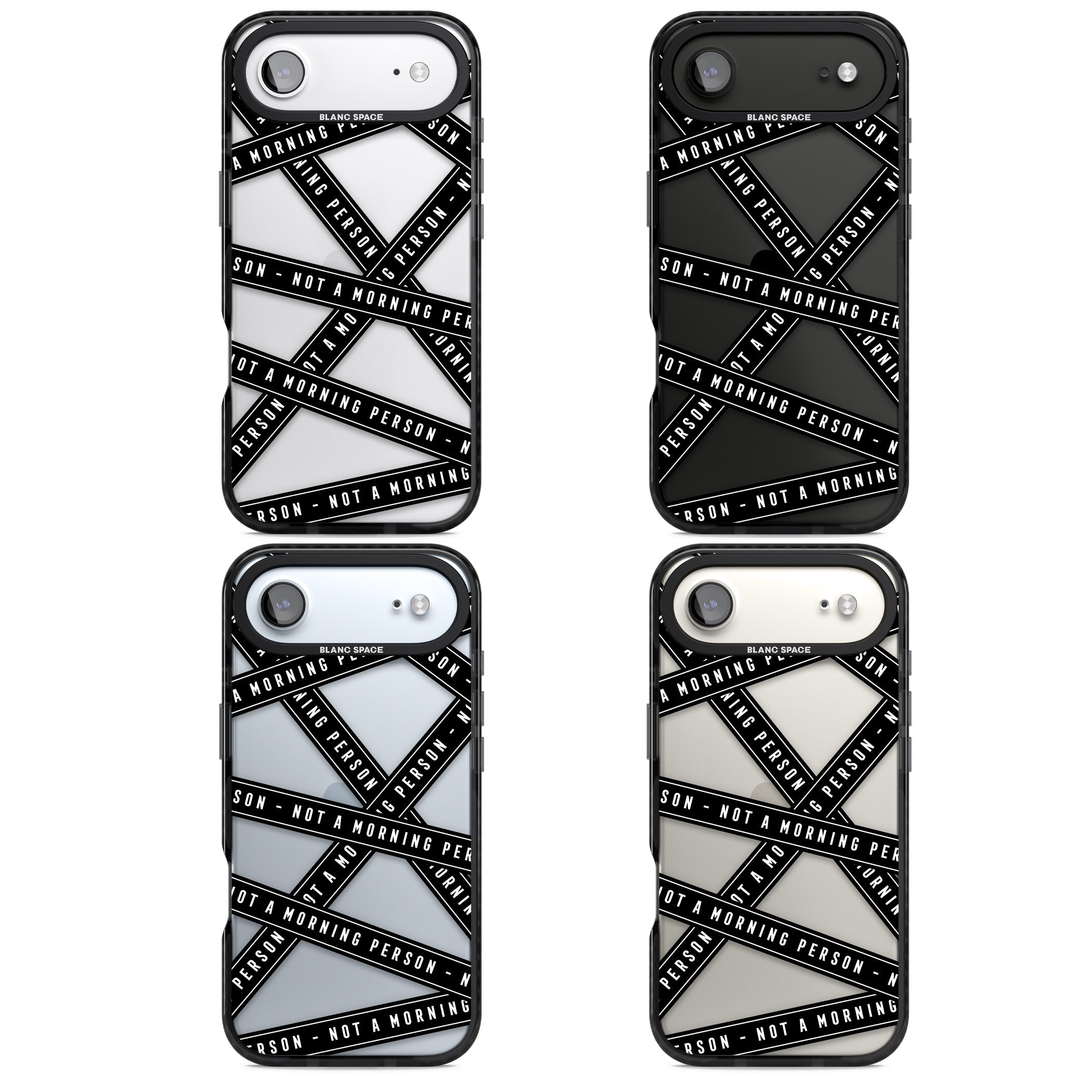 Not A Morning Person iPhone 17 Air Impact Black Phone Case APT Impact Protection