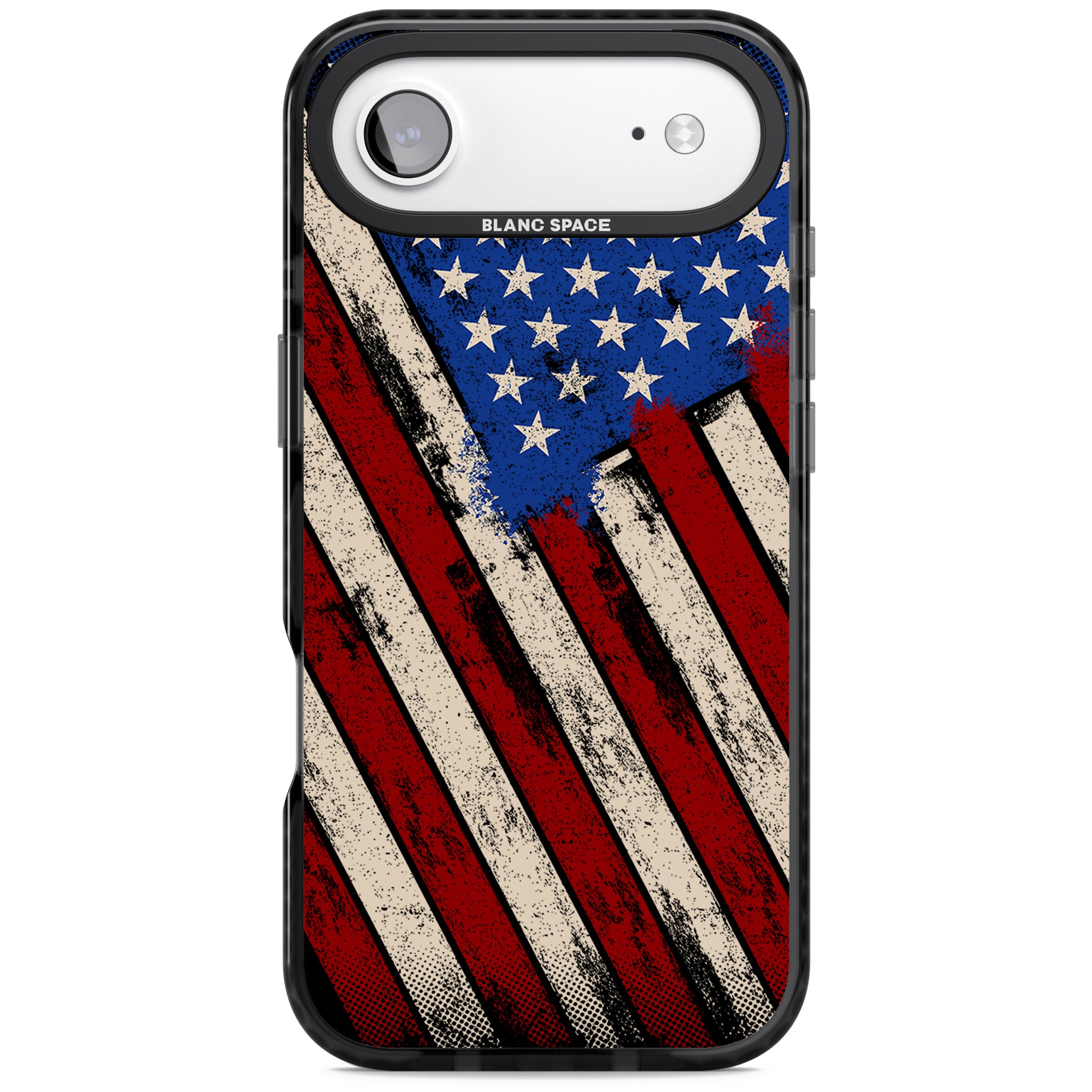Distressed Us Flag iPhone 17 Air Impact Black Phone Case