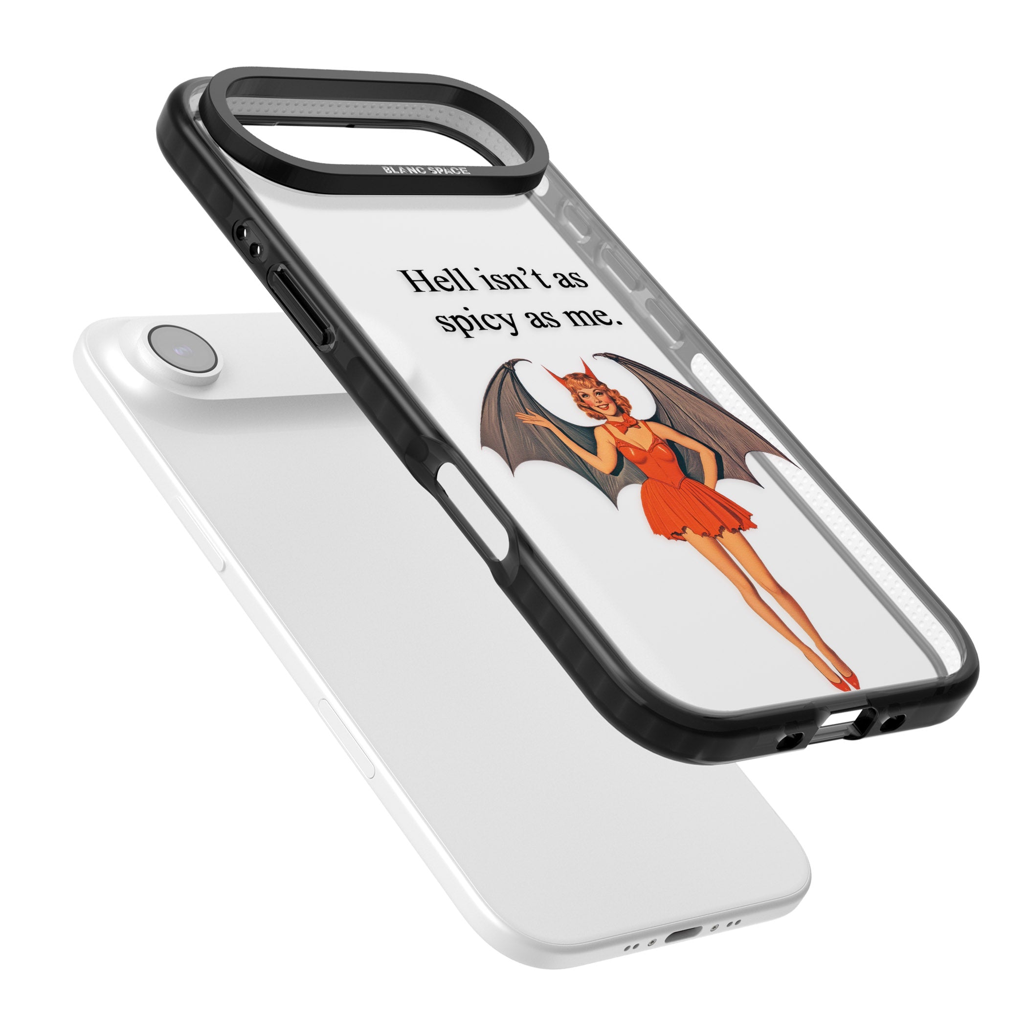 Hell Isnt As Spicy As Me iPhone 17 Air Impact Black Phone Case Colours