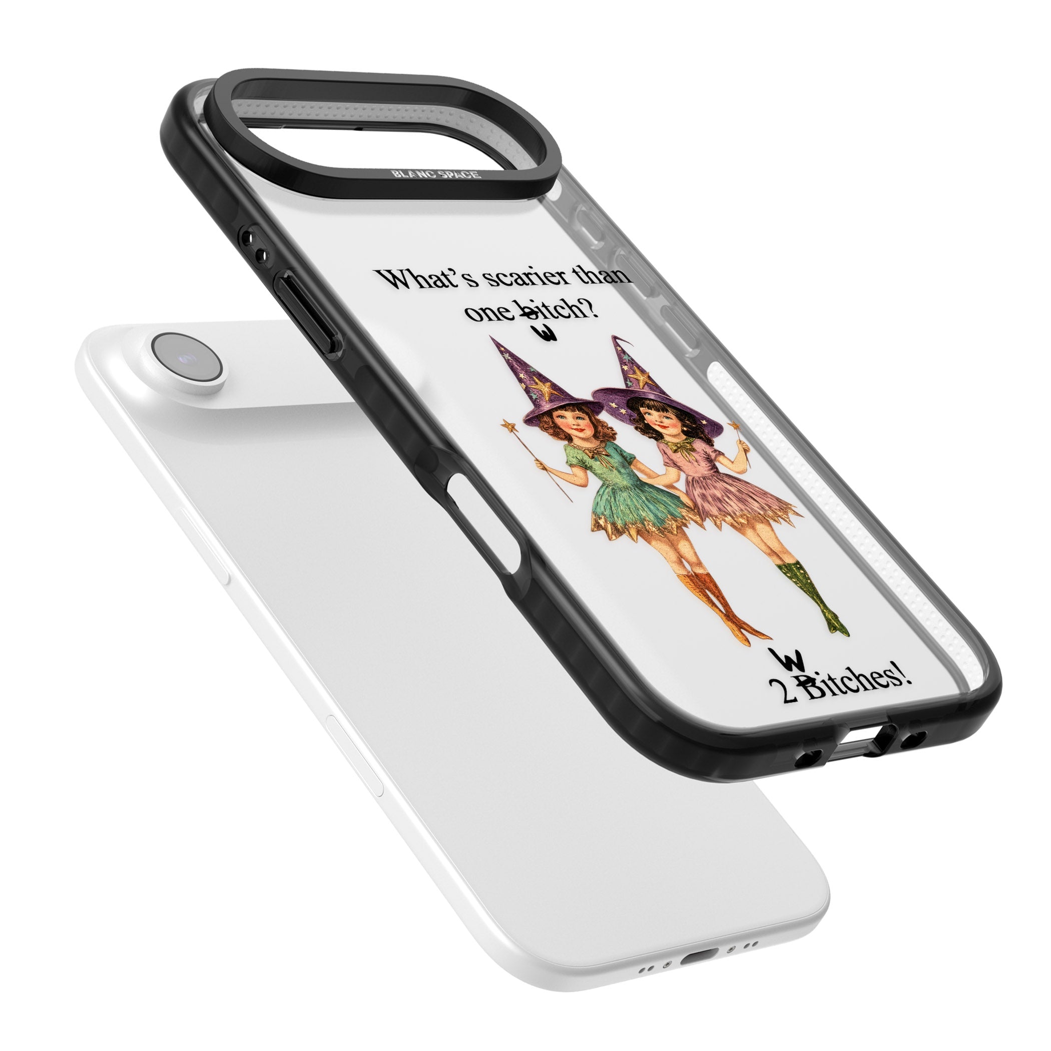 Two Witches iPhone 17 Air Impact Black Phone Case Colours