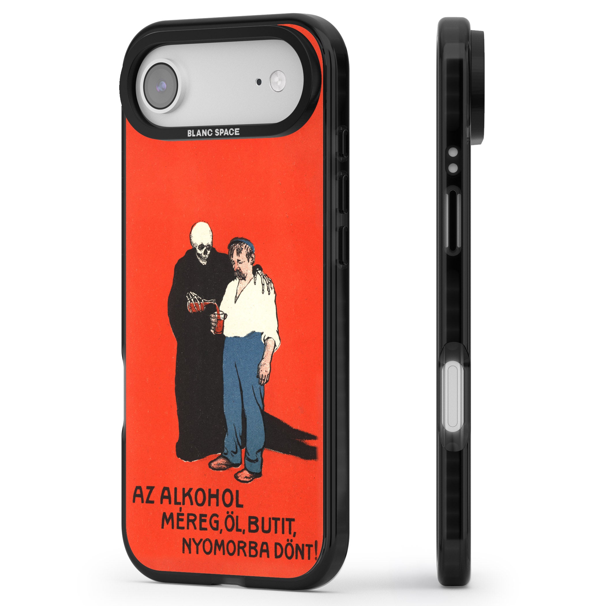 Az Alkohol Poster iPhone 17 Air Impact Black Phone Case Side Profile