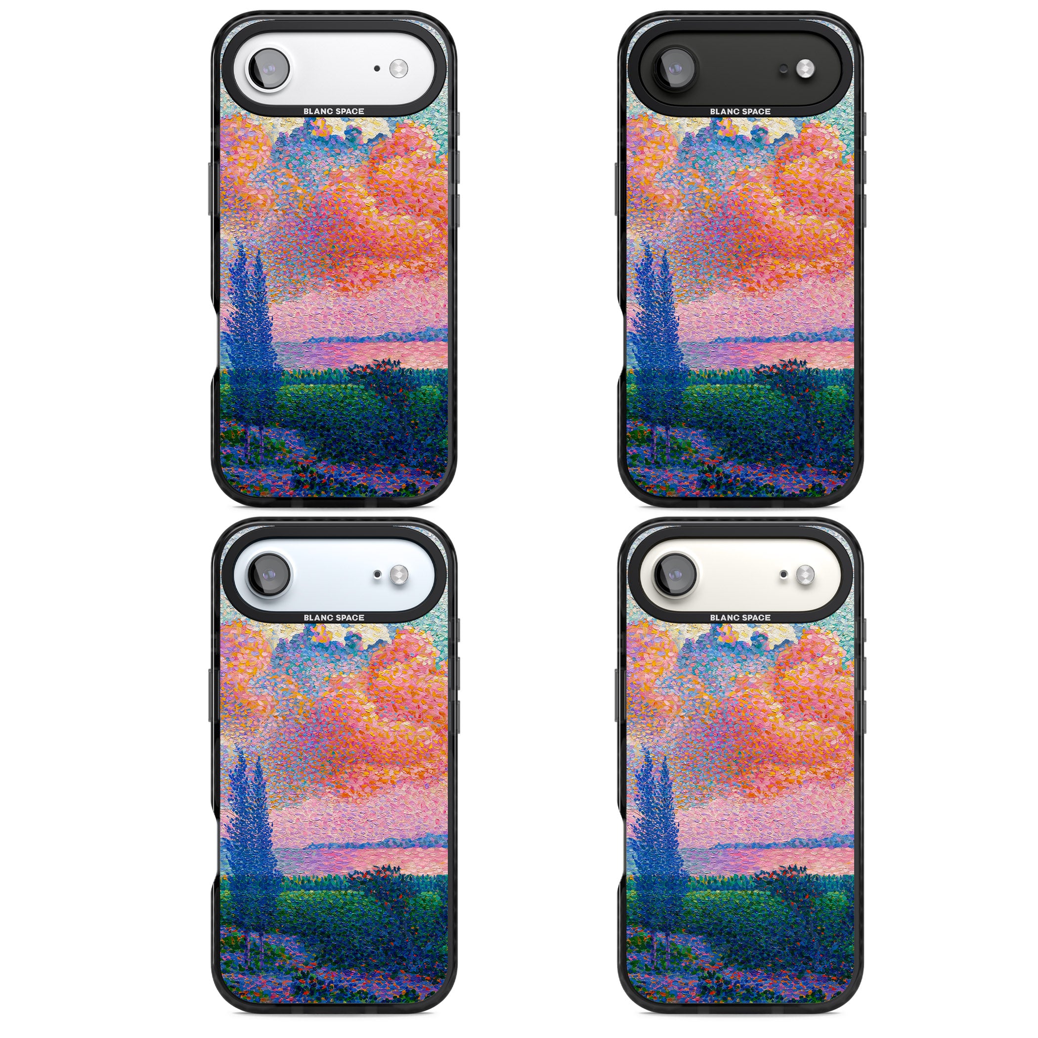 The Pink Cloud iPhone 17 Air Impact Black Phone Case APT Impact Protection
