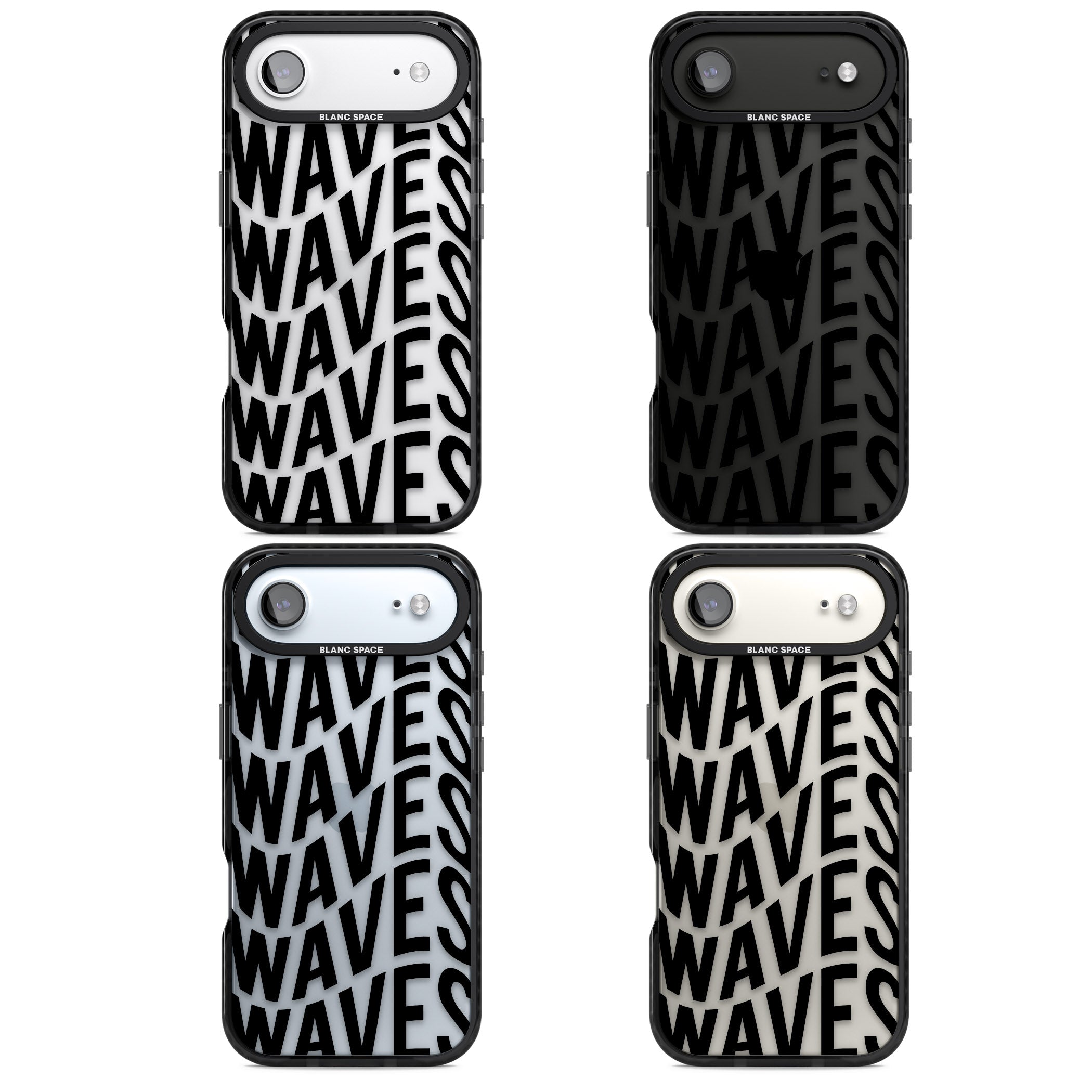 Waves iPhone 17 Air Impact Black Phone Case APT Impact Protection