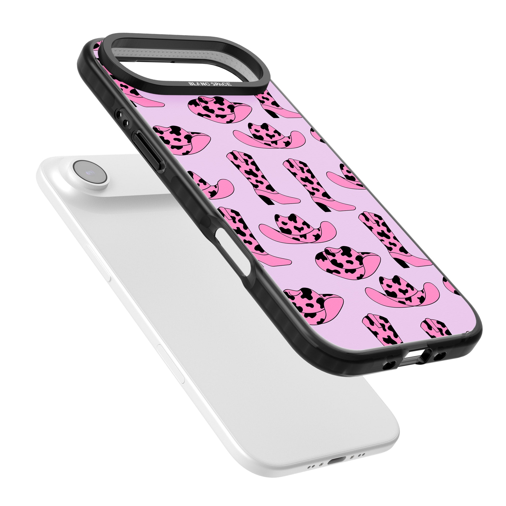 Cow Girl Pattern iPhone 17 Air Impact Black Phone Case Colours