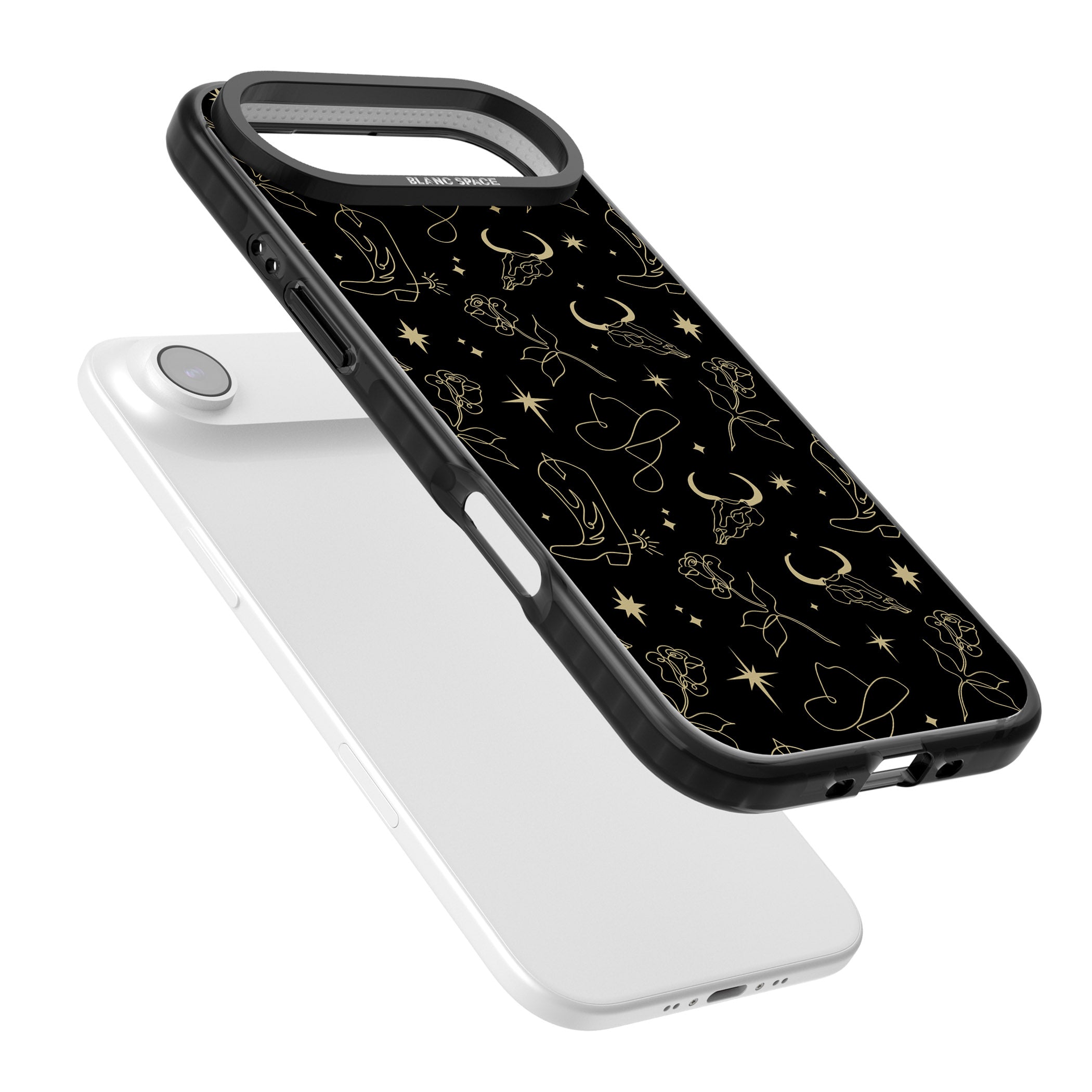 Celestial West Pattern iPhone 17 Air Impact Black Phone Case Colours