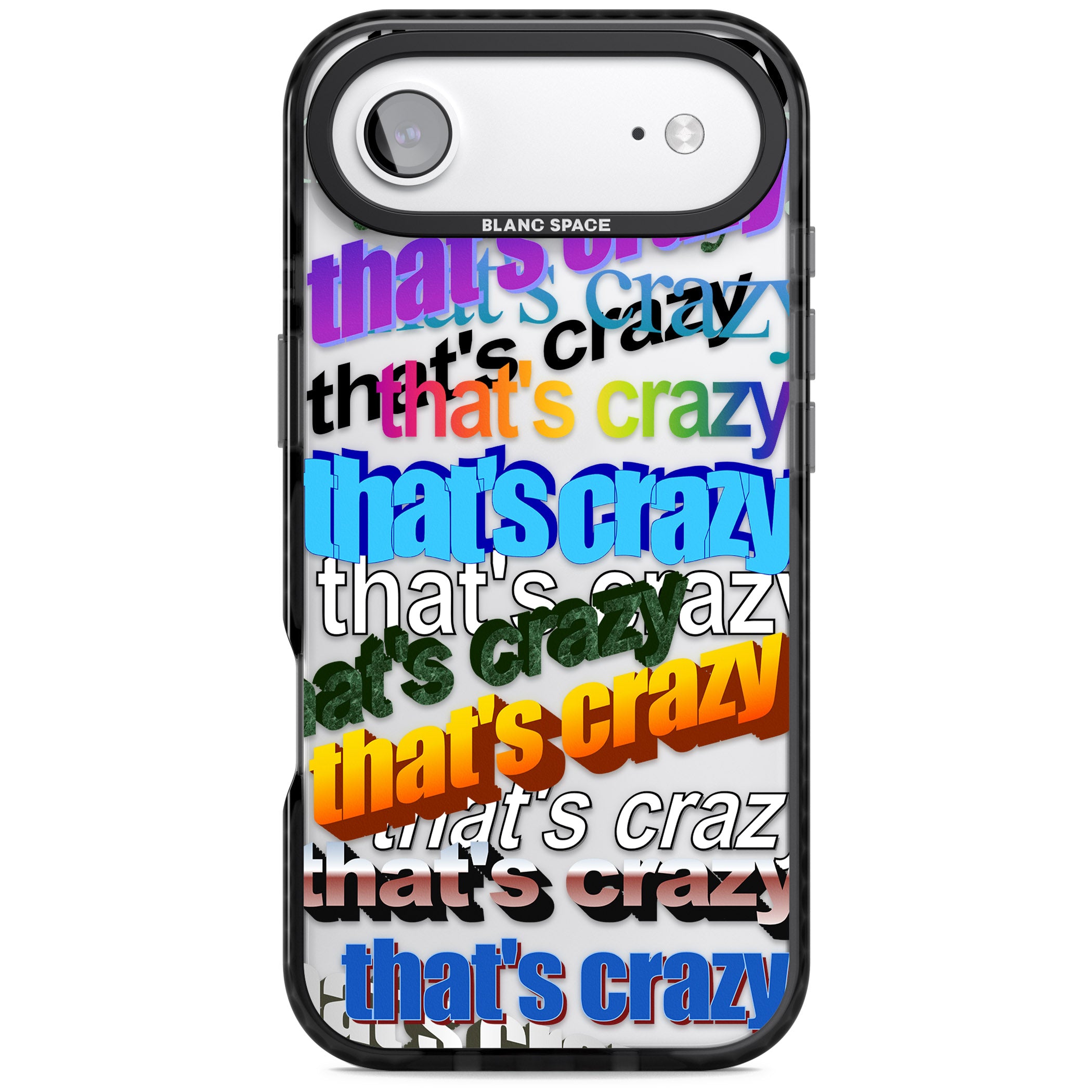 That'S Crazy Typography iPhone 17 Air Impact Black Phone Case