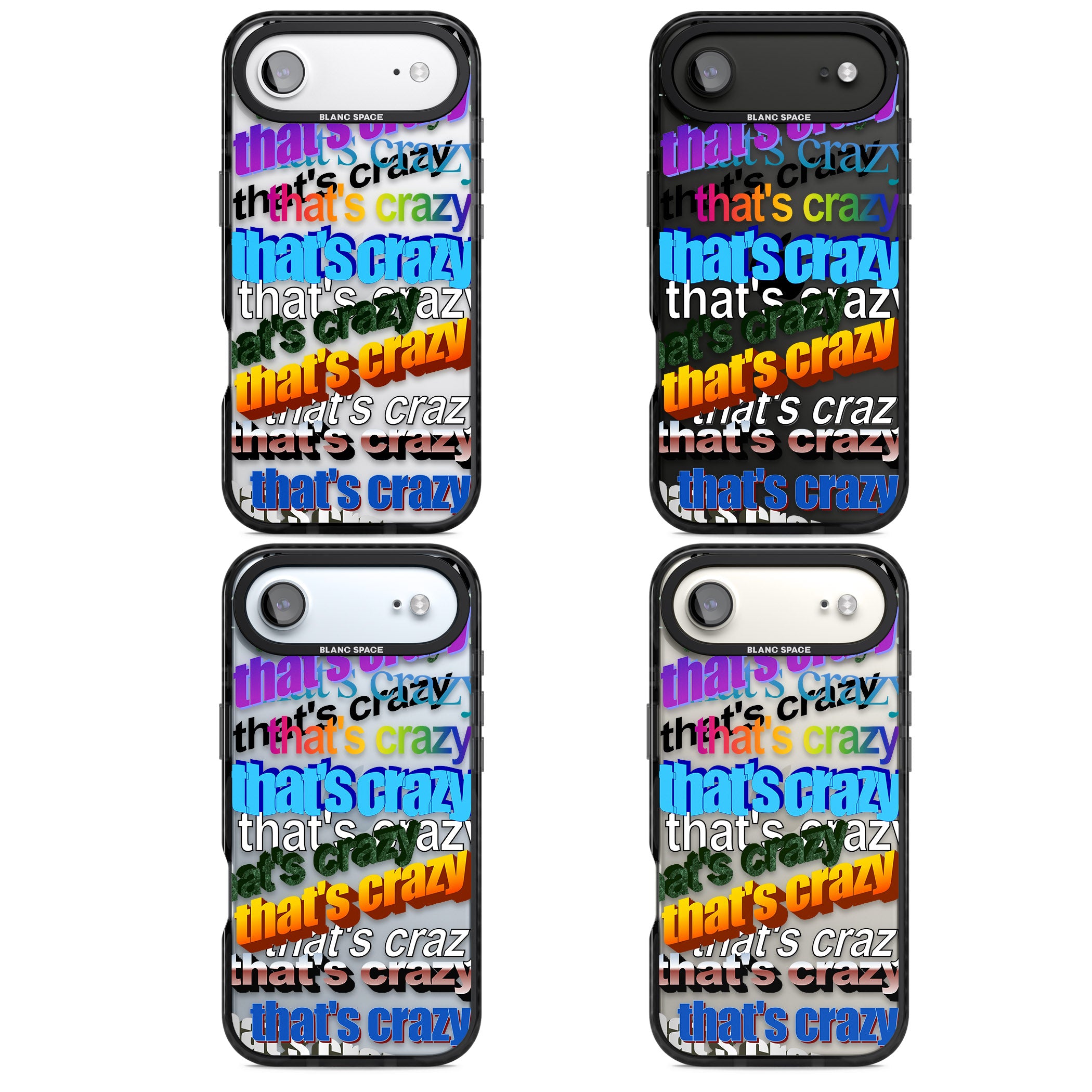 That'S Crazy Typography iPhone 17 Air Impact Black Phone Case APT Impact Protection