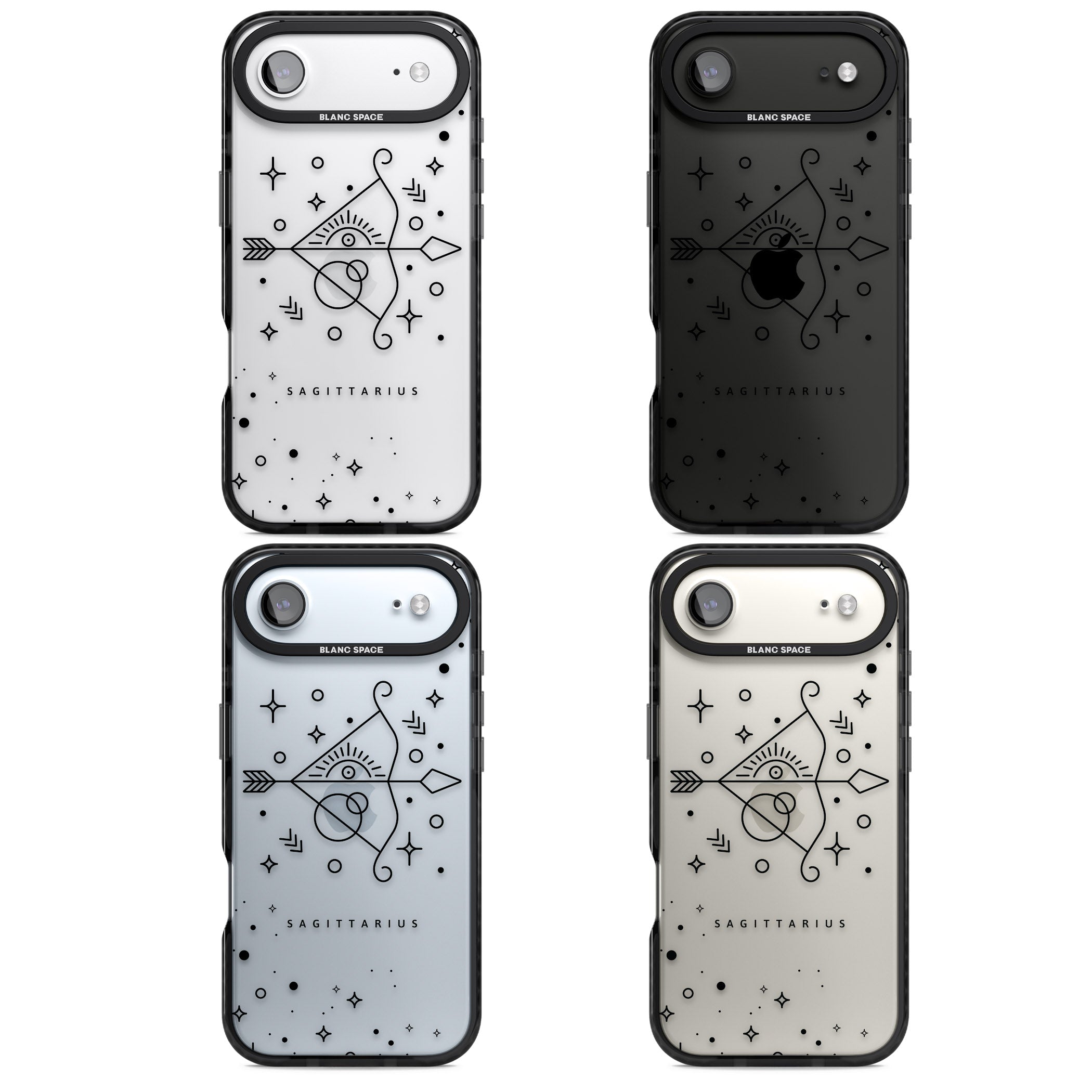 Sagittarius Arcane iPhone 17 Air Impact Black Phone Case APT Impact Protection