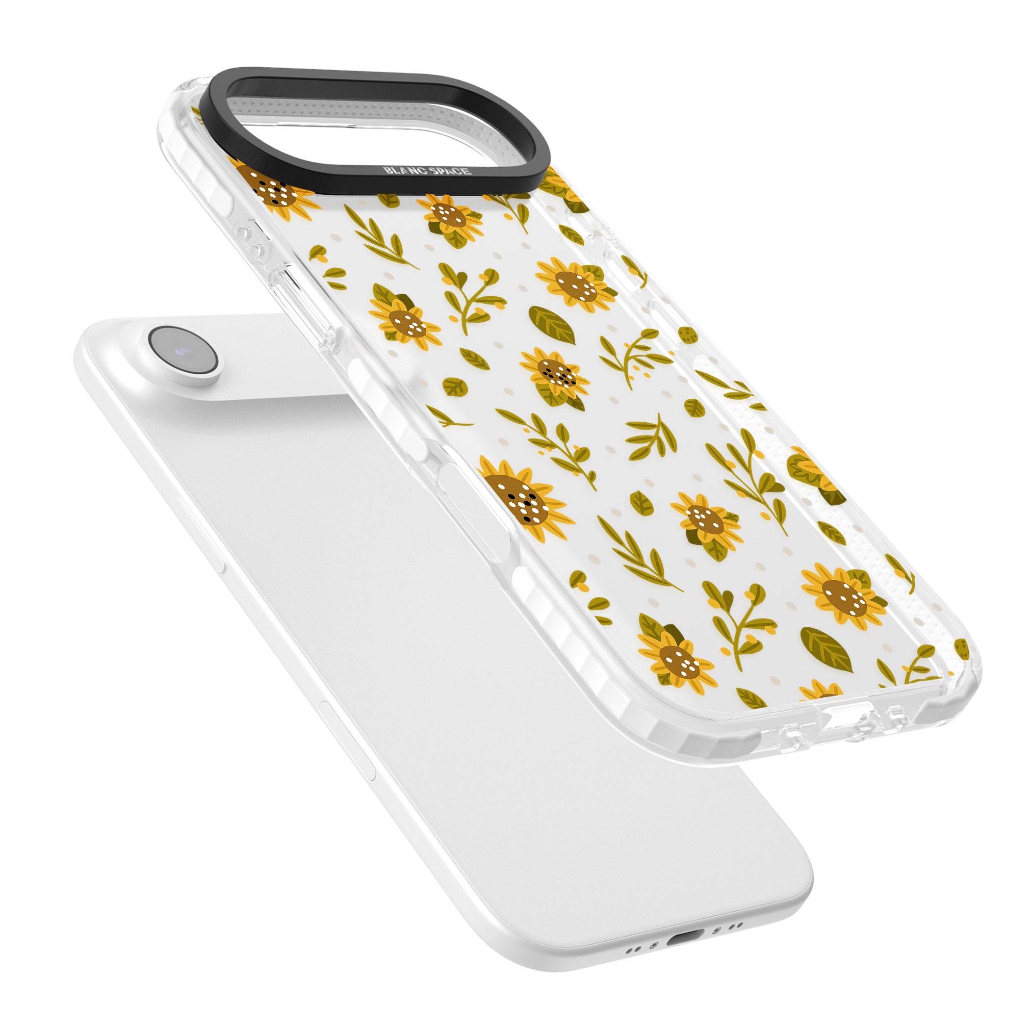 Bees & Sunflowers iPhone 17 Air Impact Clear Phone Case Colours