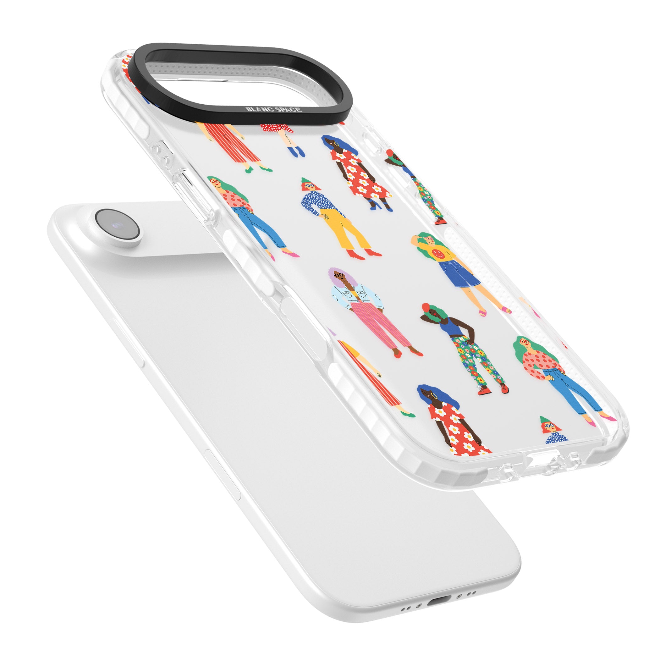 Girls Pattern iPhone 17 Air Impact Clear Phone Case Colours