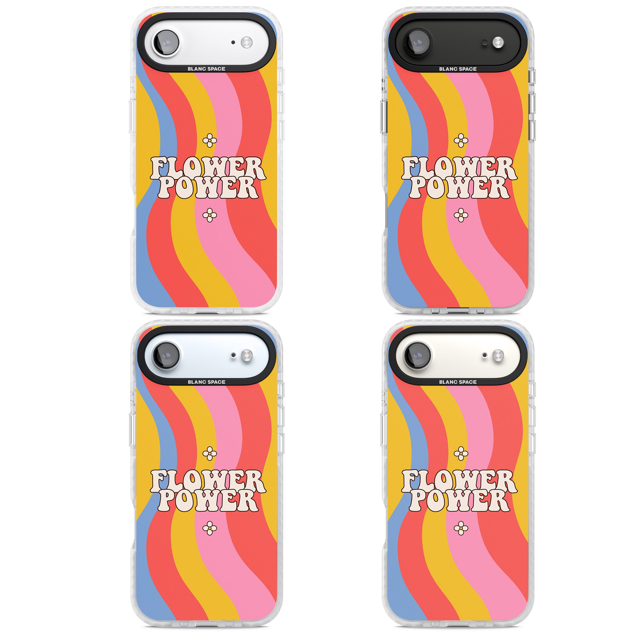 Melting Flower Power iPhone 17 Air Impact Clear Phone Case APT Impact Protection