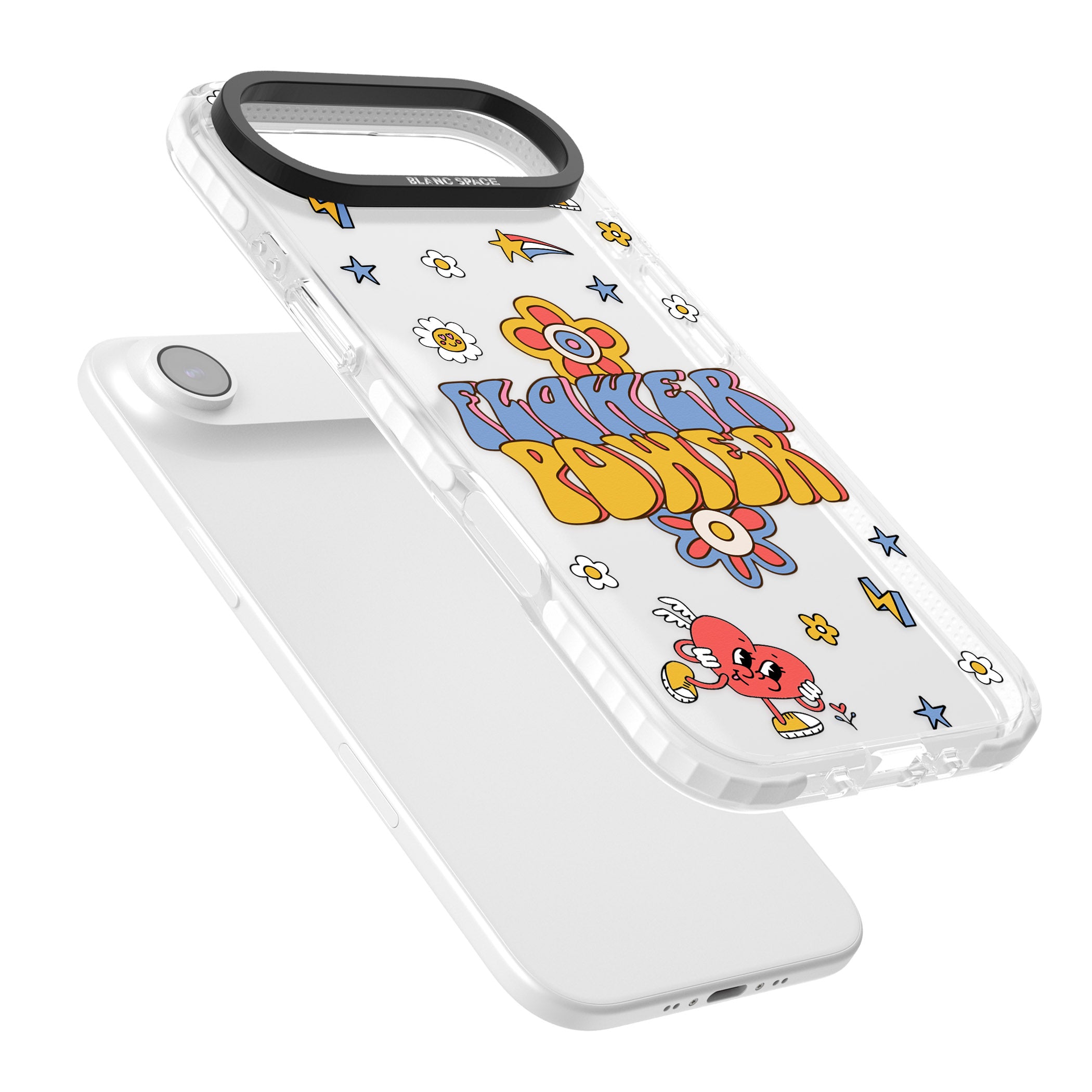 Flower Power iPhone 17 Air Impact Clear Phone Case Colours
