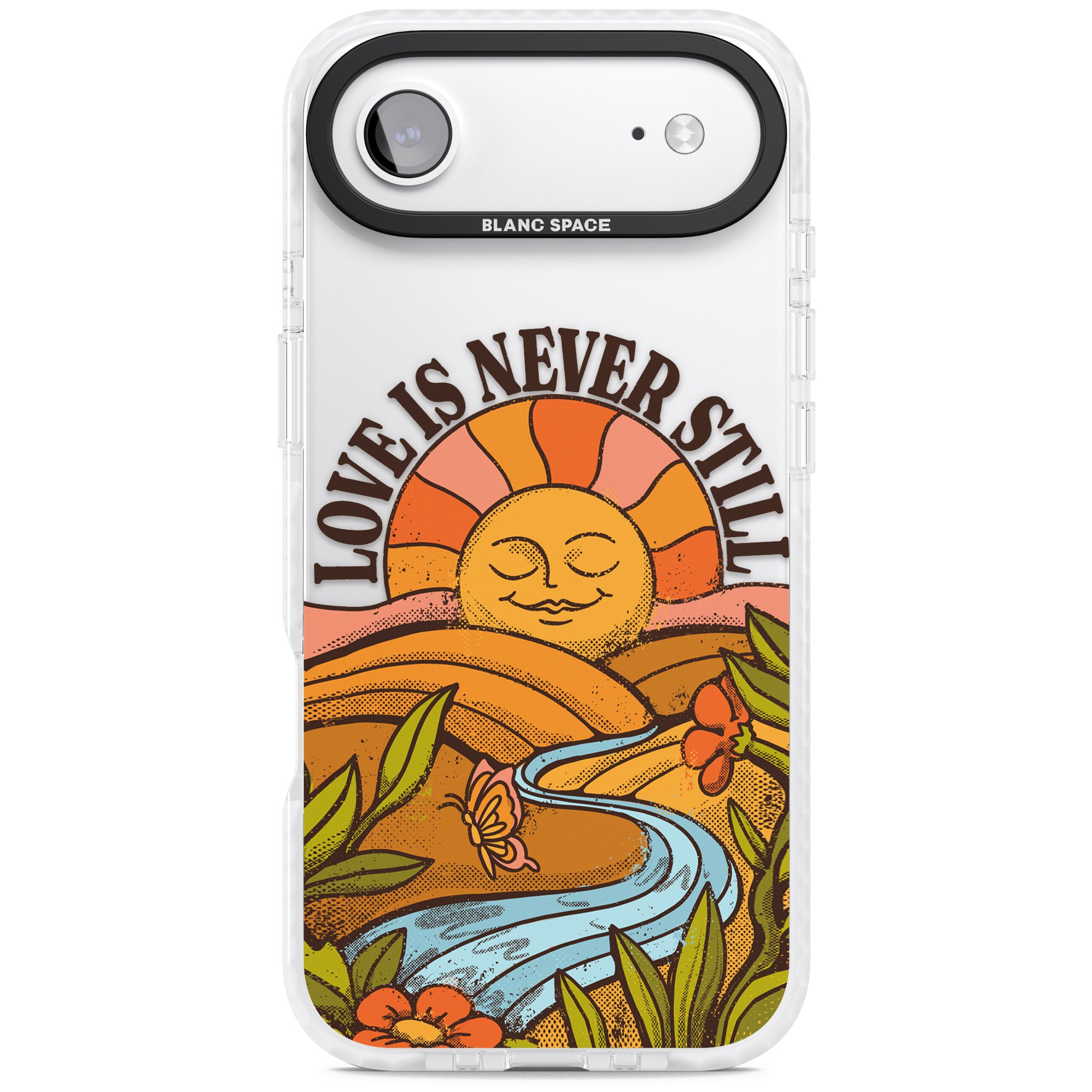 Love Is Never Still iPhone 17 Air Impact Clear Phone Case