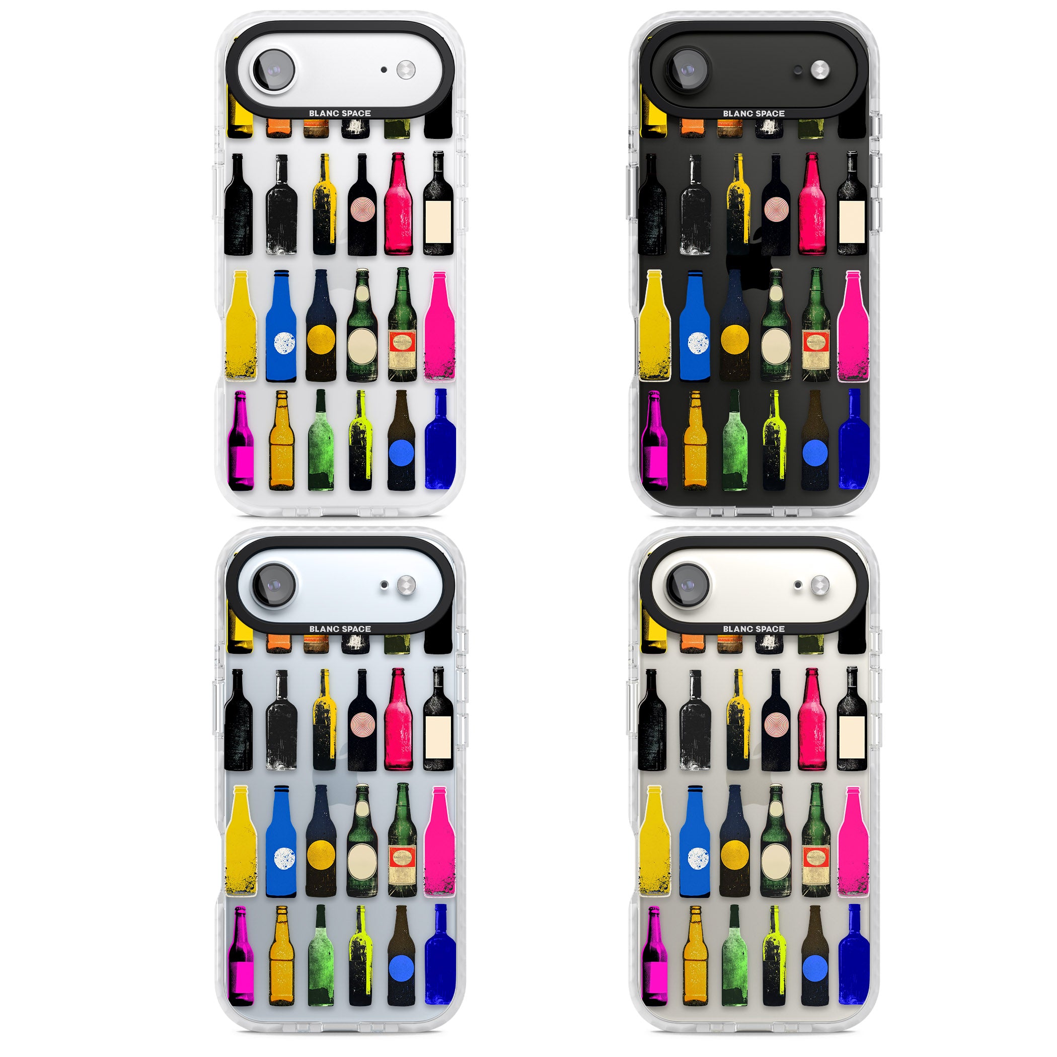 Glass Bottles iPhone 17 Air Impact Clear Phone Case APT Impact Protection