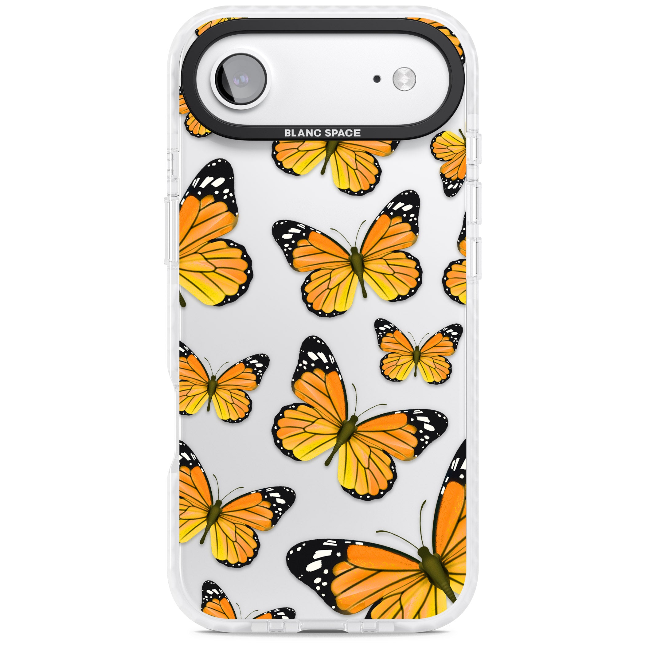 Sun Yellow Butterflies iPhone 17 Air Impact Clear Phone Case