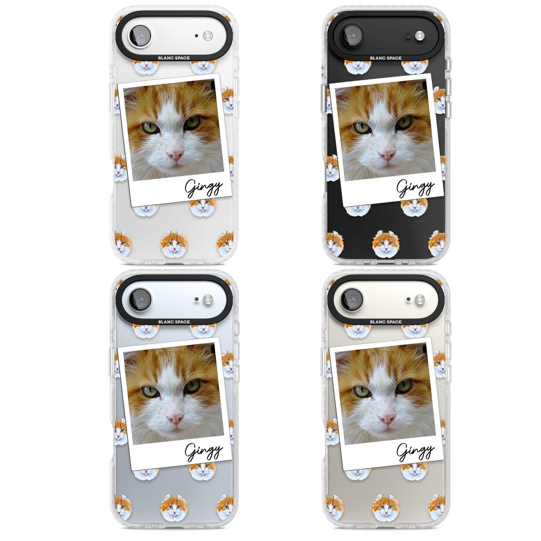 Personalised American Curl Photo iPhone 17 Air Impact Clear Phone Case APT Impact Protection