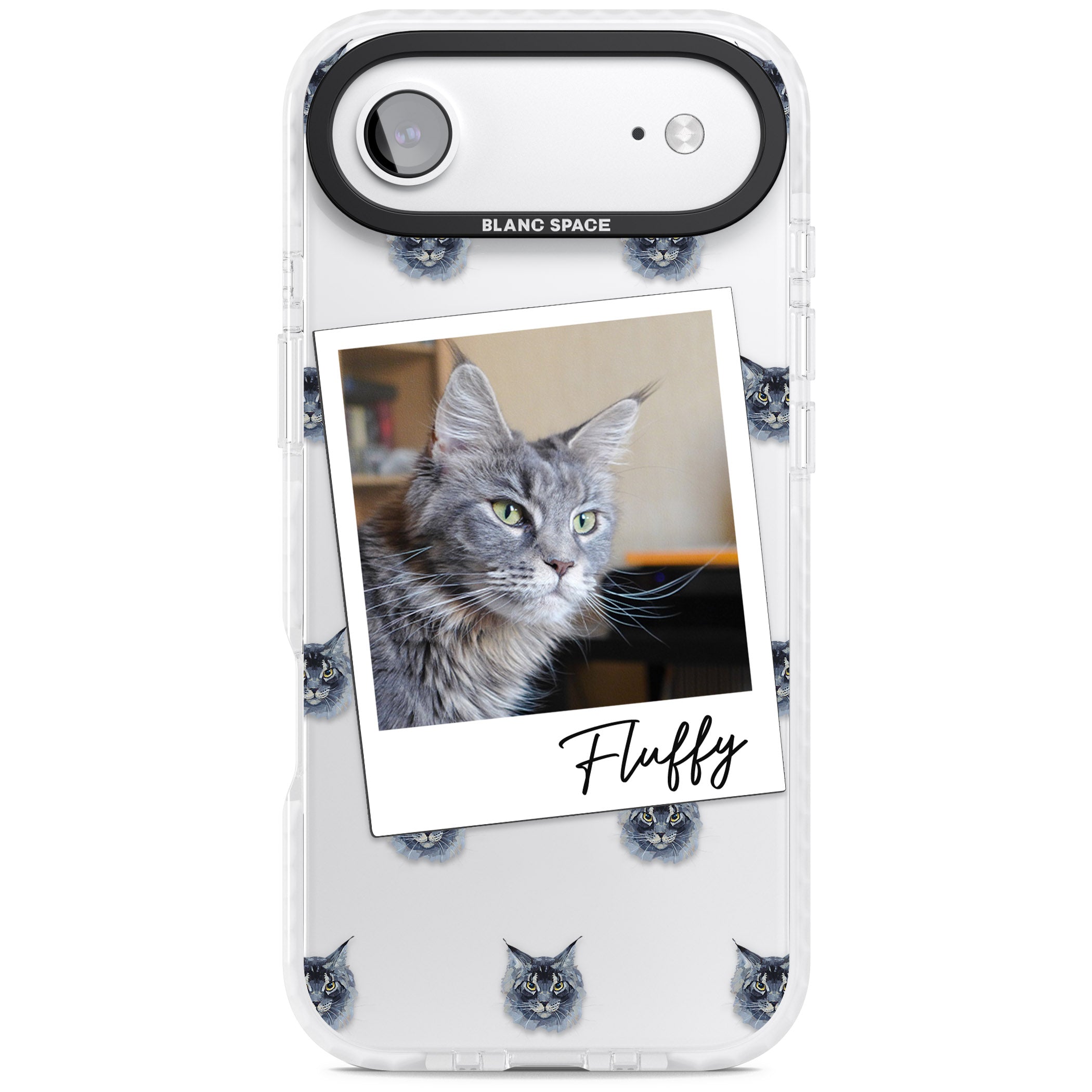 Personalised Maine Coon Photo iPhone 17 Air Impact Clear Phone Case