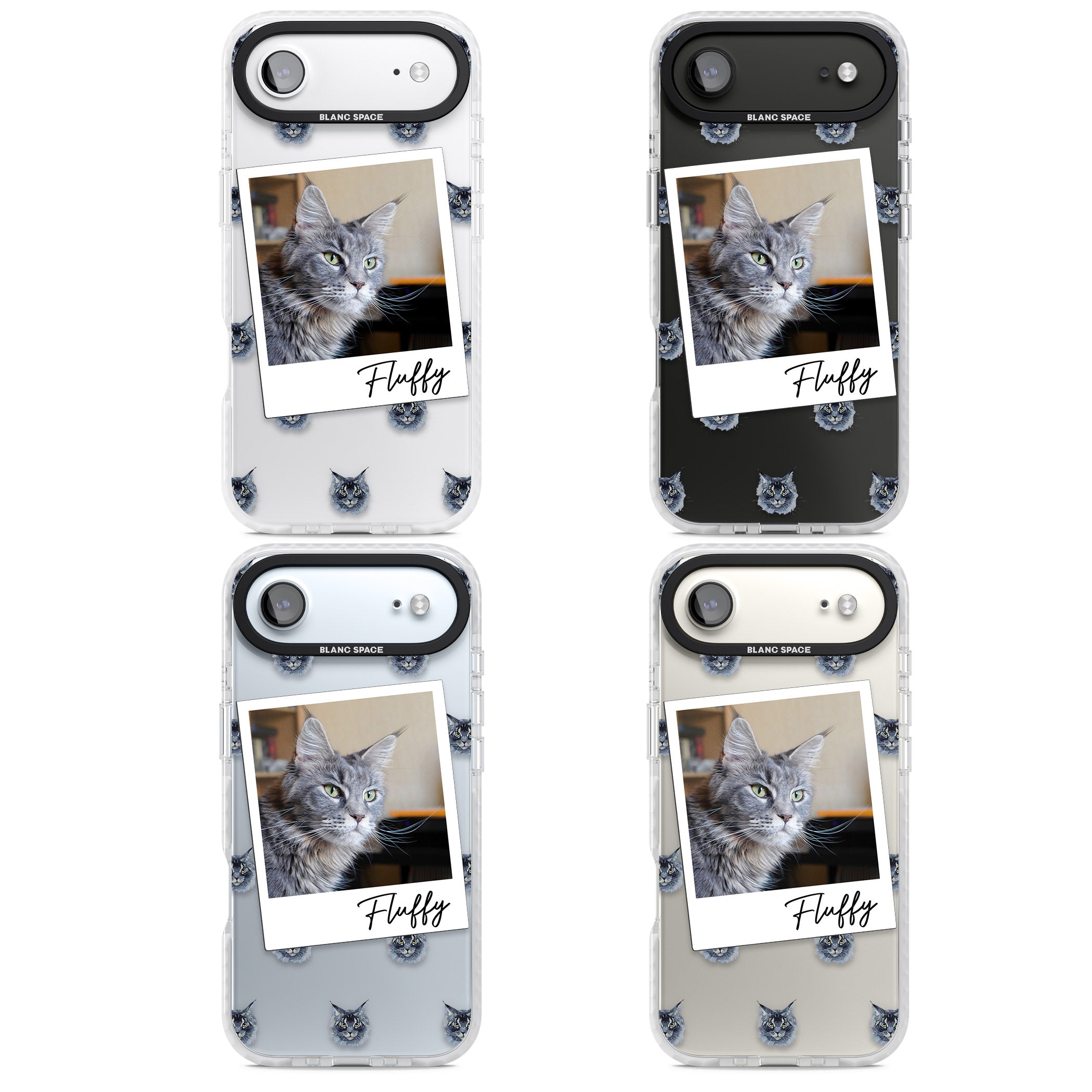 Personalised Maine Coon Photo iPhone 17 Air Impact Clear Phone Case APT Impact Protection