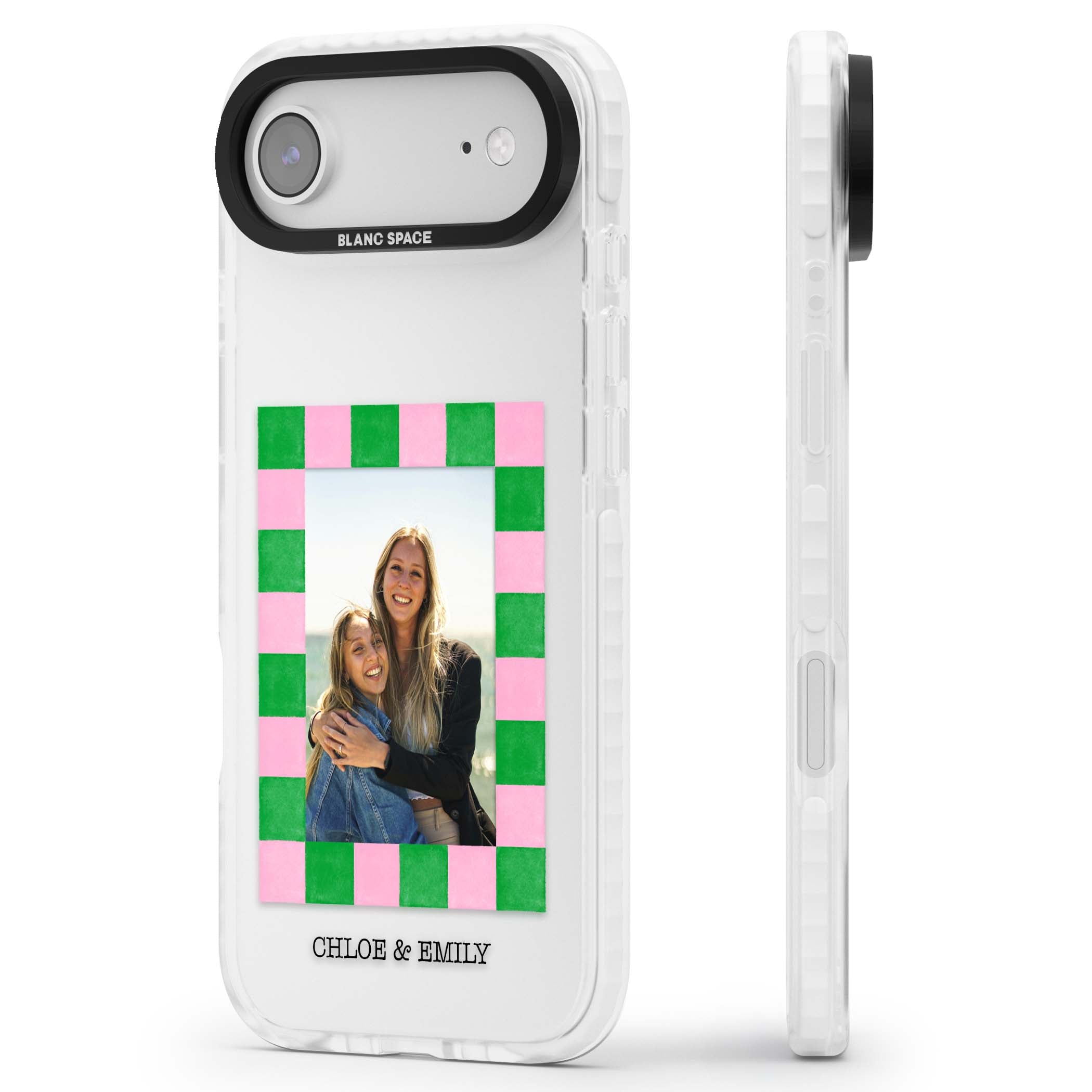 Riviera Check Photo cute iPhone case | Black Impact case for iPhone Air