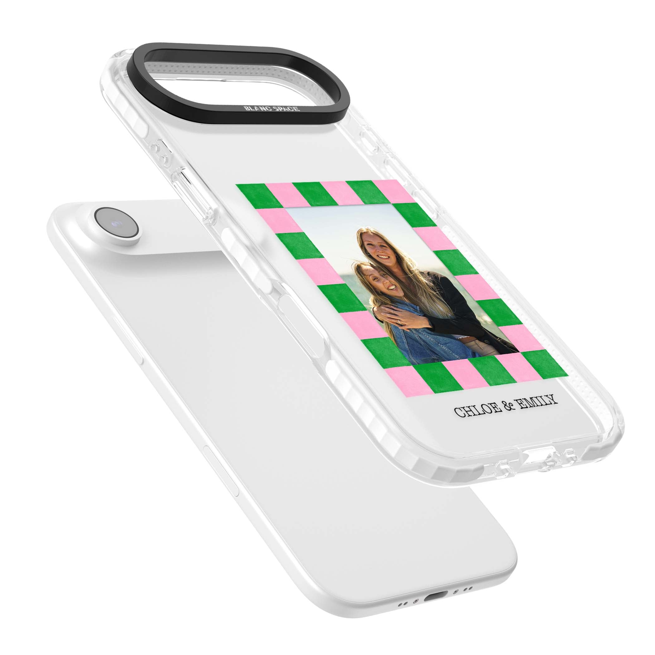 Riviera Check Photo cute iPhone case | Black Impact case for iPhone Air