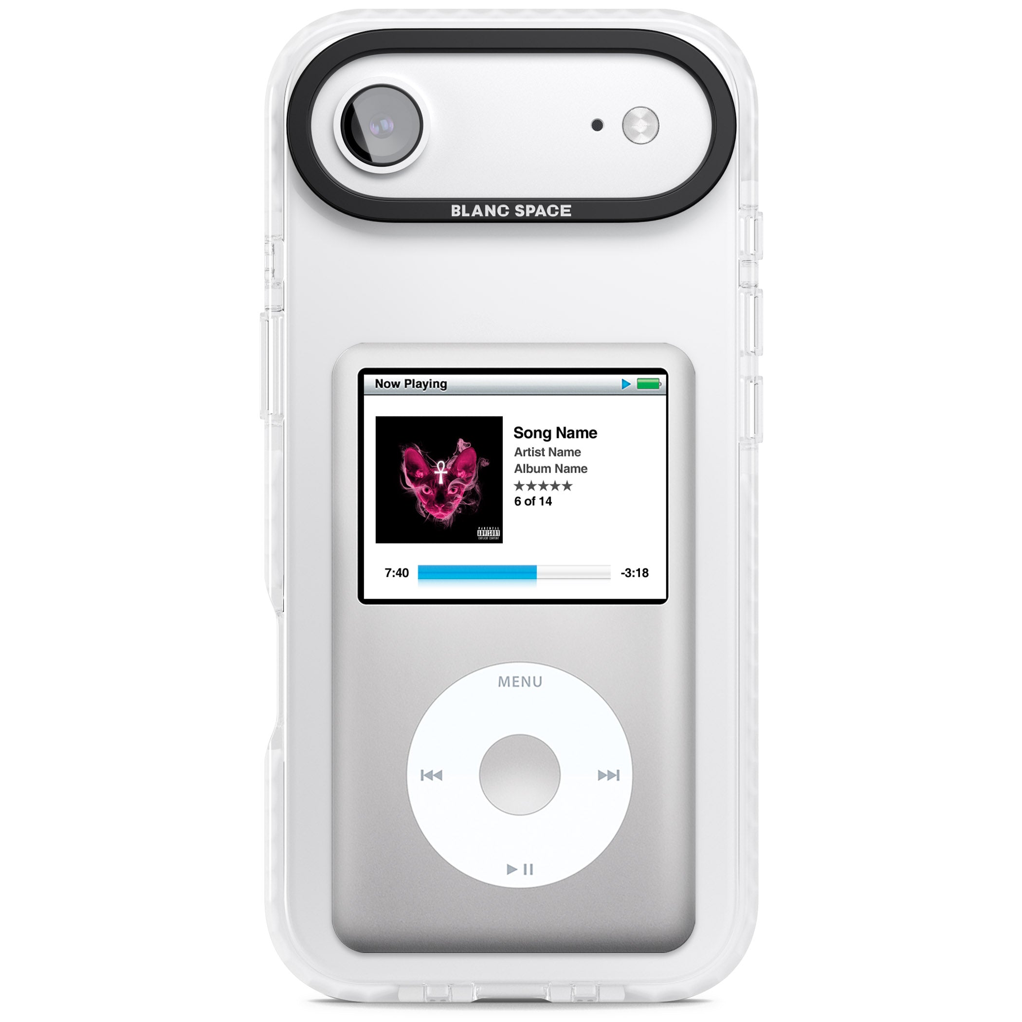 Personalised Classic Ipod iPhone 17 Air Impact Clear Phone Case