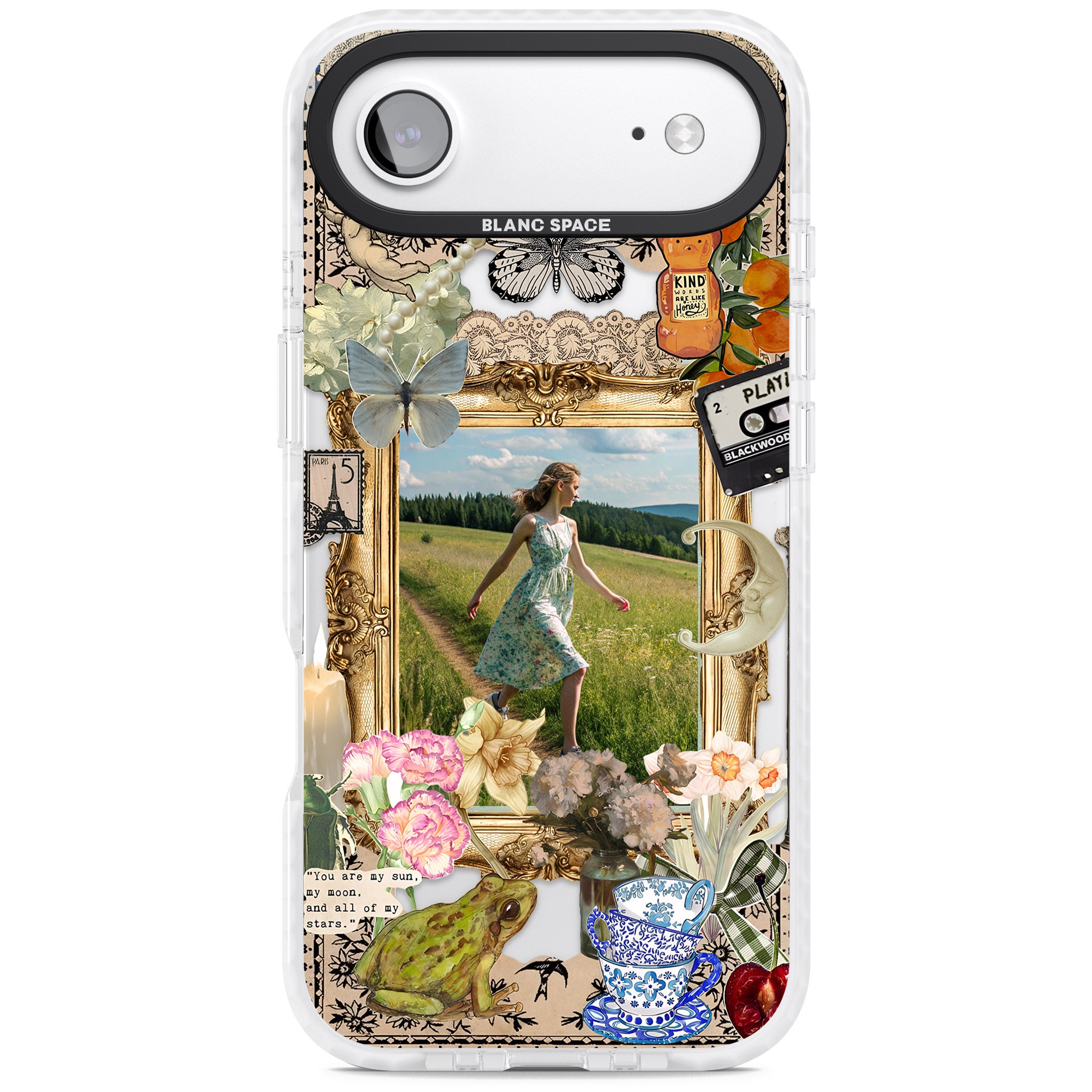 Personalised Country Collage Frame iPhone 17 Air Impact Clear Phone Case