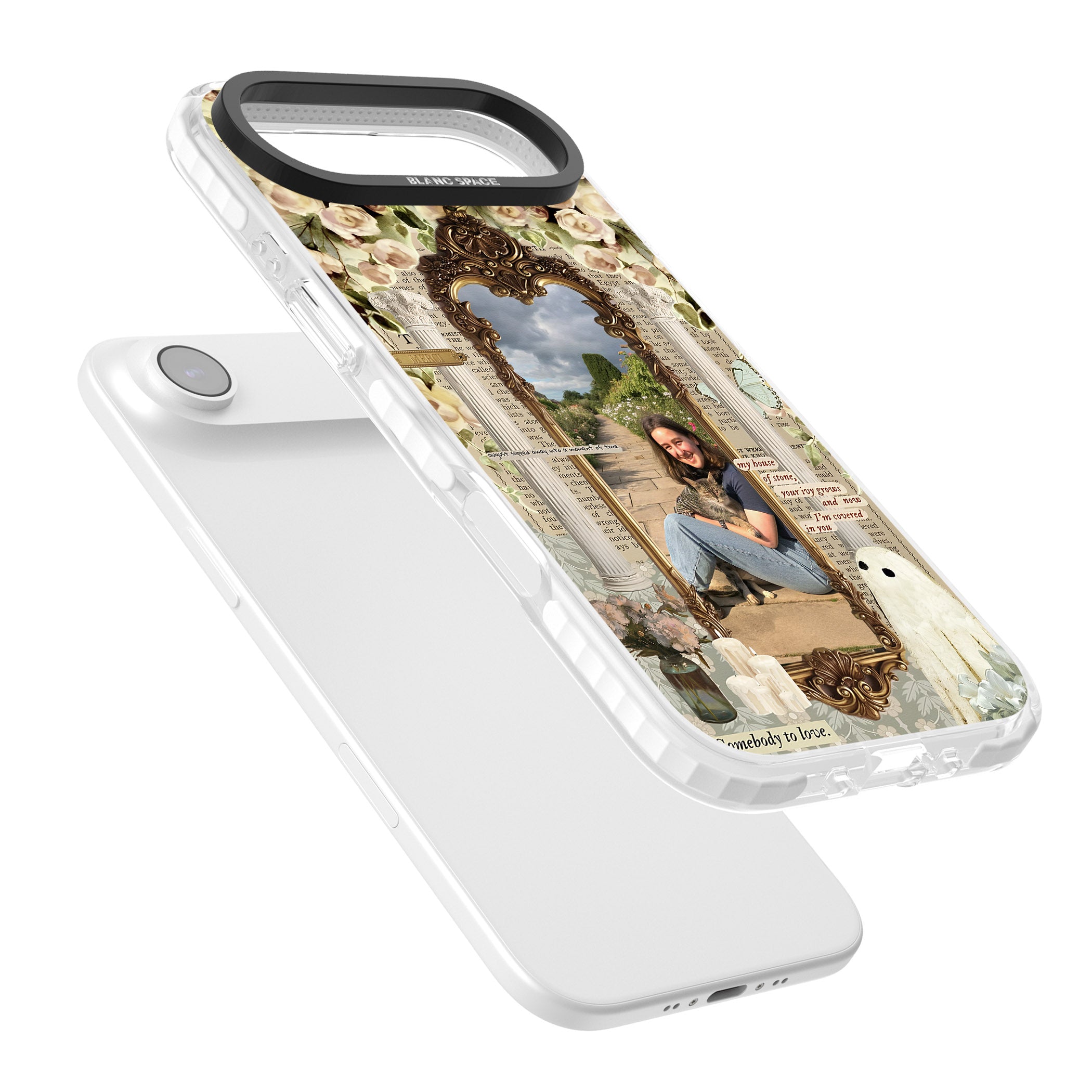 Personalised Soft Vintage Frame iPhone 17 Air Impact Clear Phone Case Colours