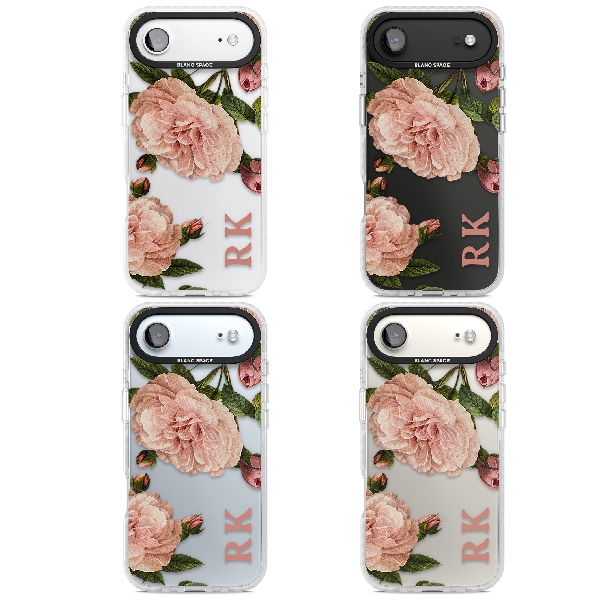 Personalised Vintage Floral iPhone 17 Air Impact Clear Phone Case APT Impact Protection