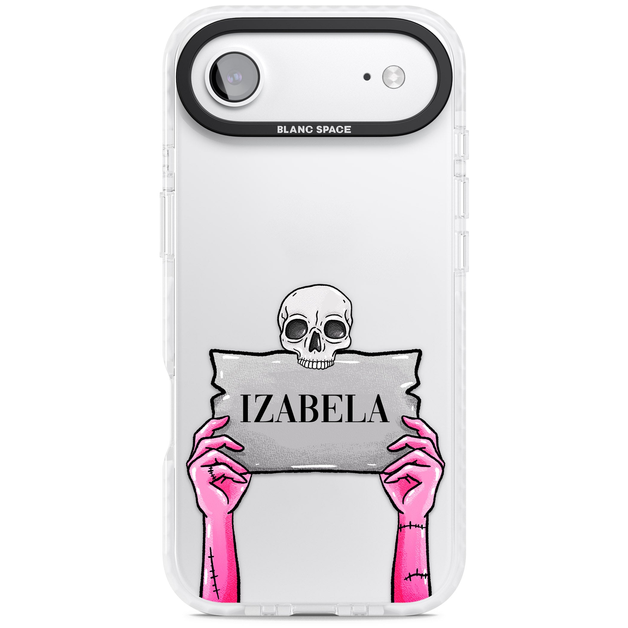 Personalised Grave Plaque iPhone 17 Air Impact Clear Phone Case