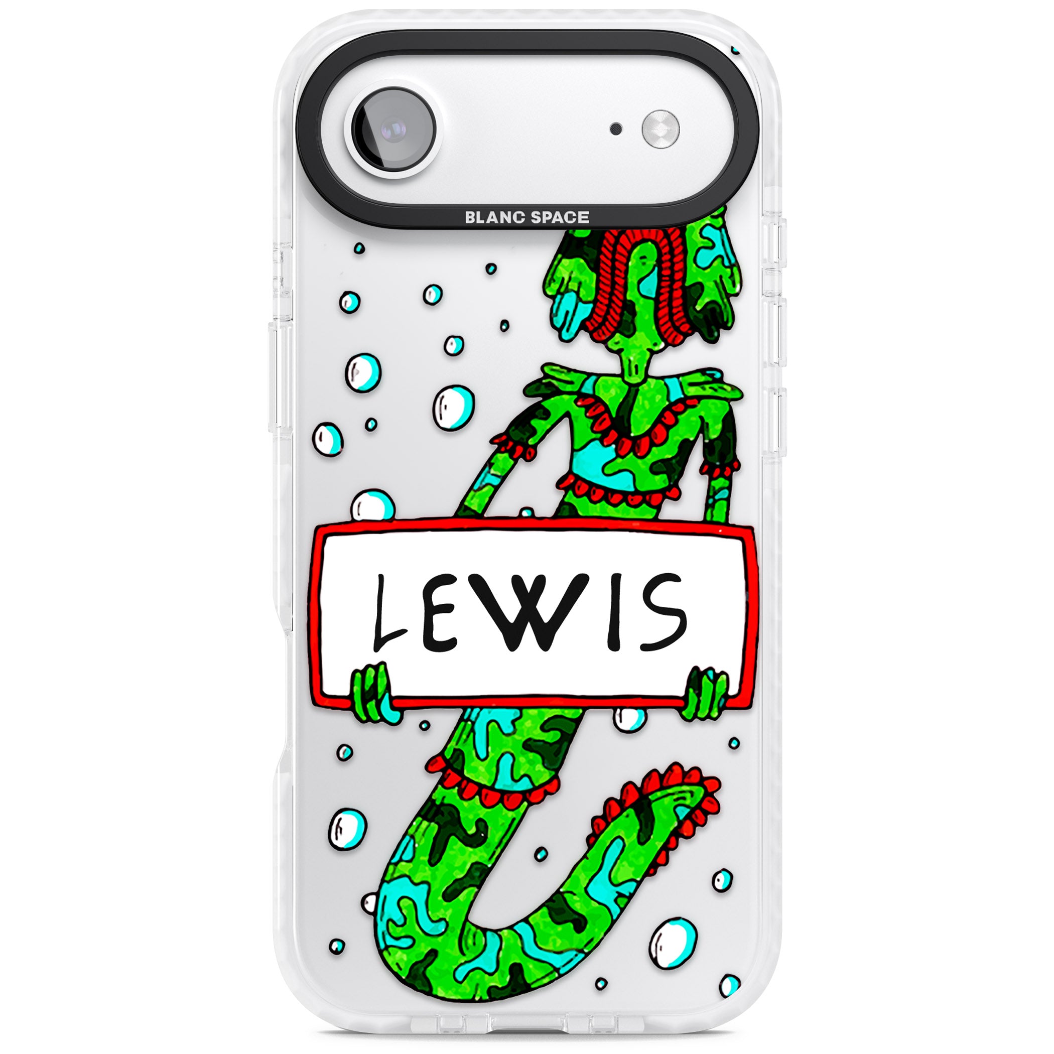 Personalised Fish Boy iPhone 17 Air Impact Clear Phone Case