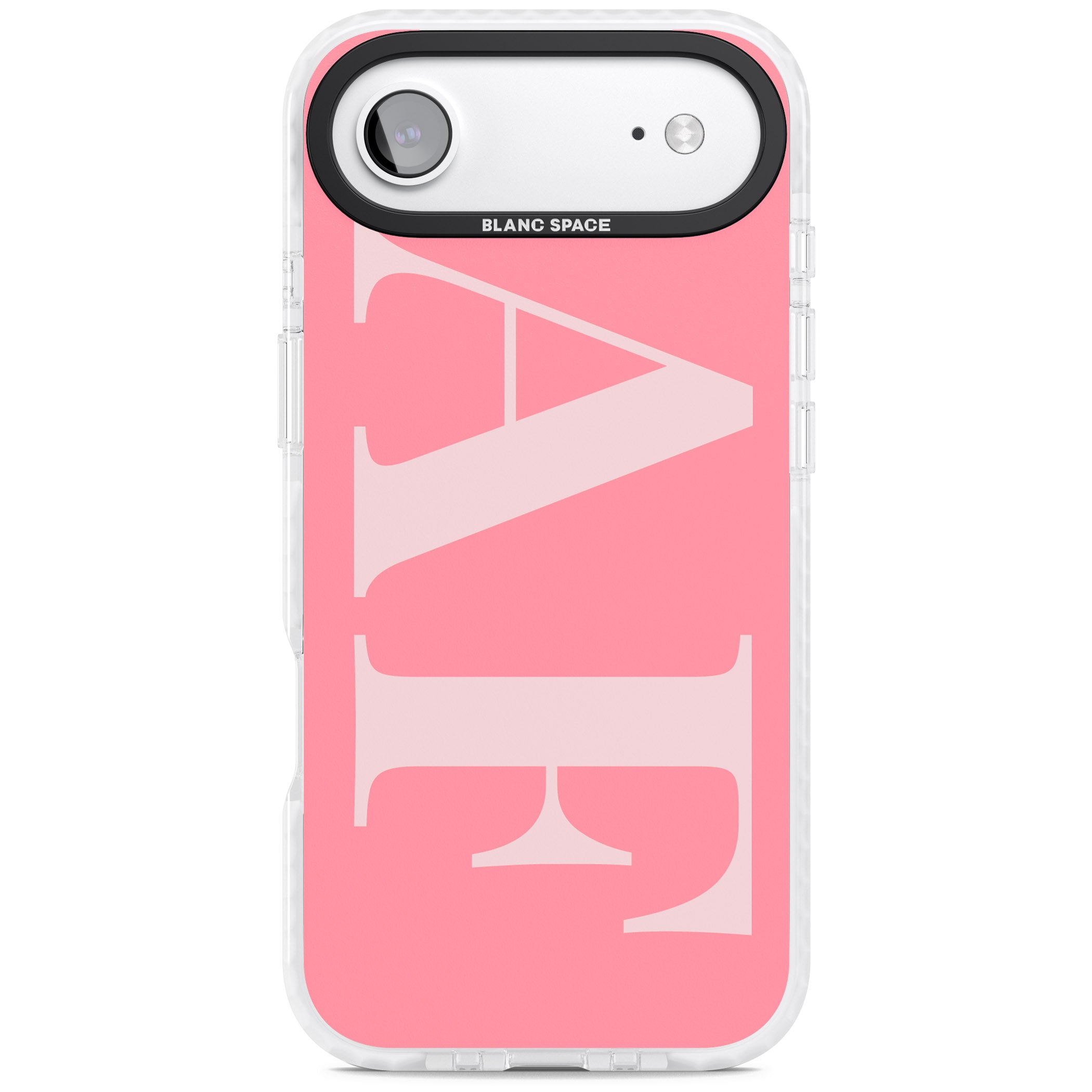 Personalised Light & Dark Pink Green Letters iPhone 17 Air Impact Clear Phone Case