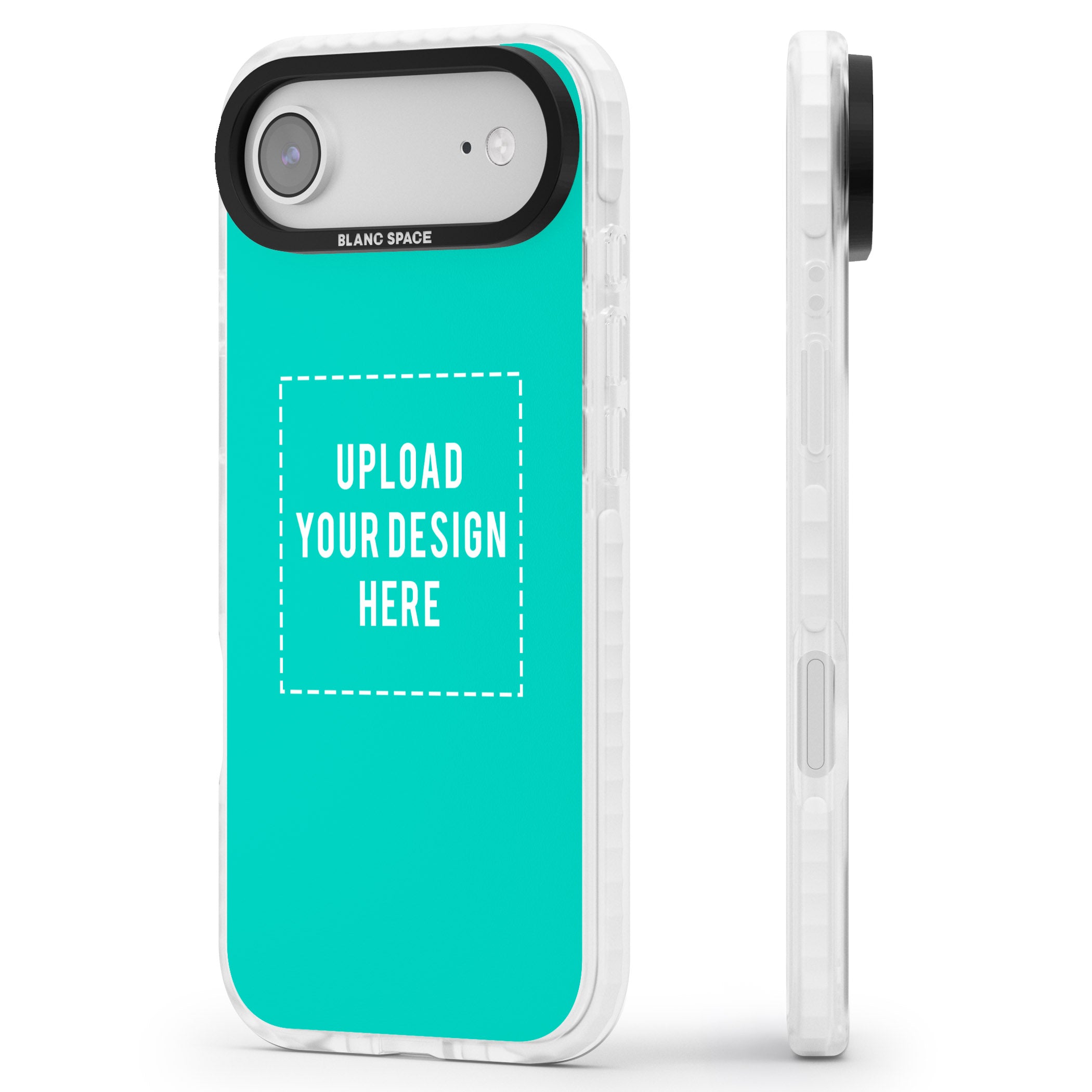 Personalised Personalise Your Own Design iPhone 17 Air Impact Clear Phone Case Side Profile