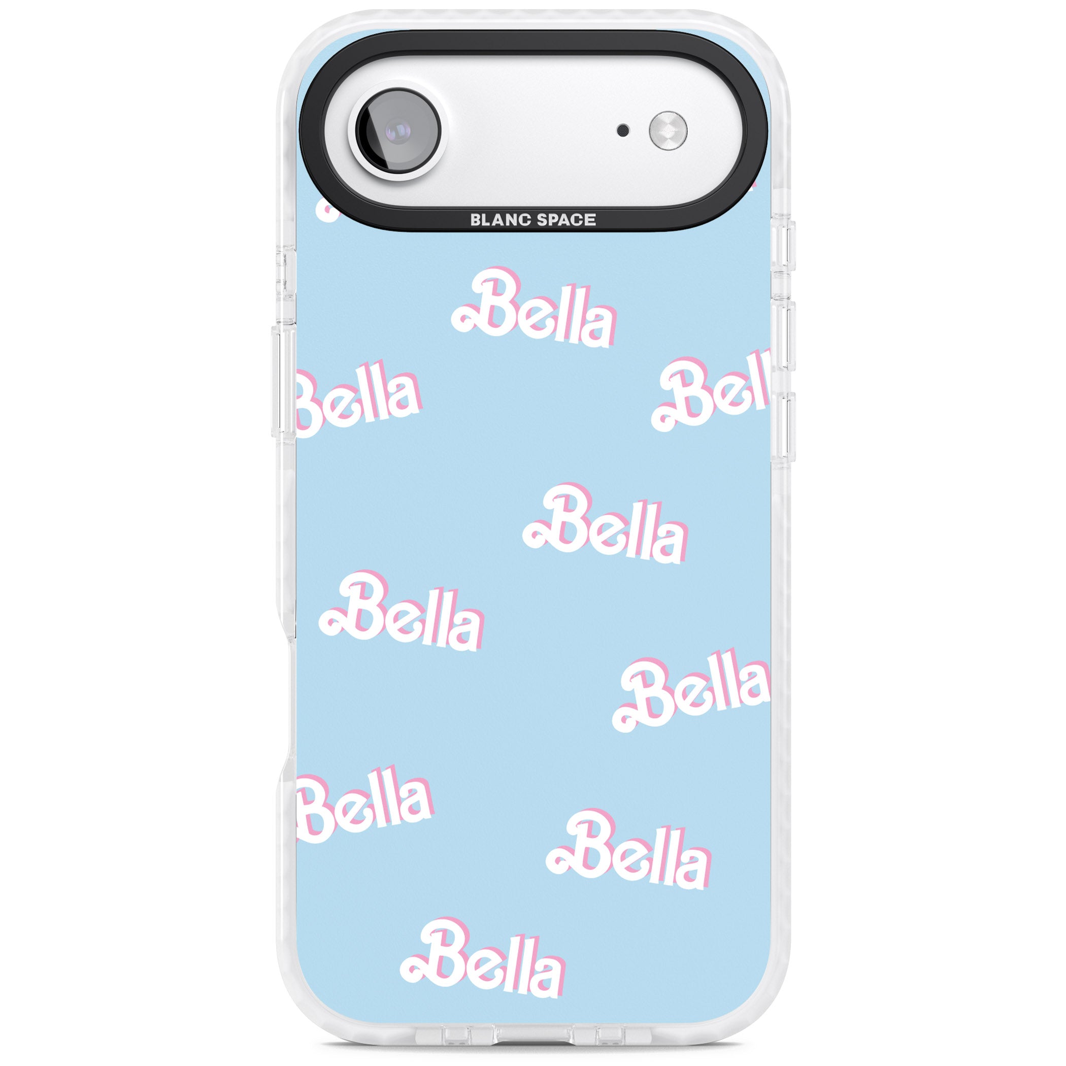 Personalised Cute Name Pattern iPhone 17 Air Impact Clear Phone Case