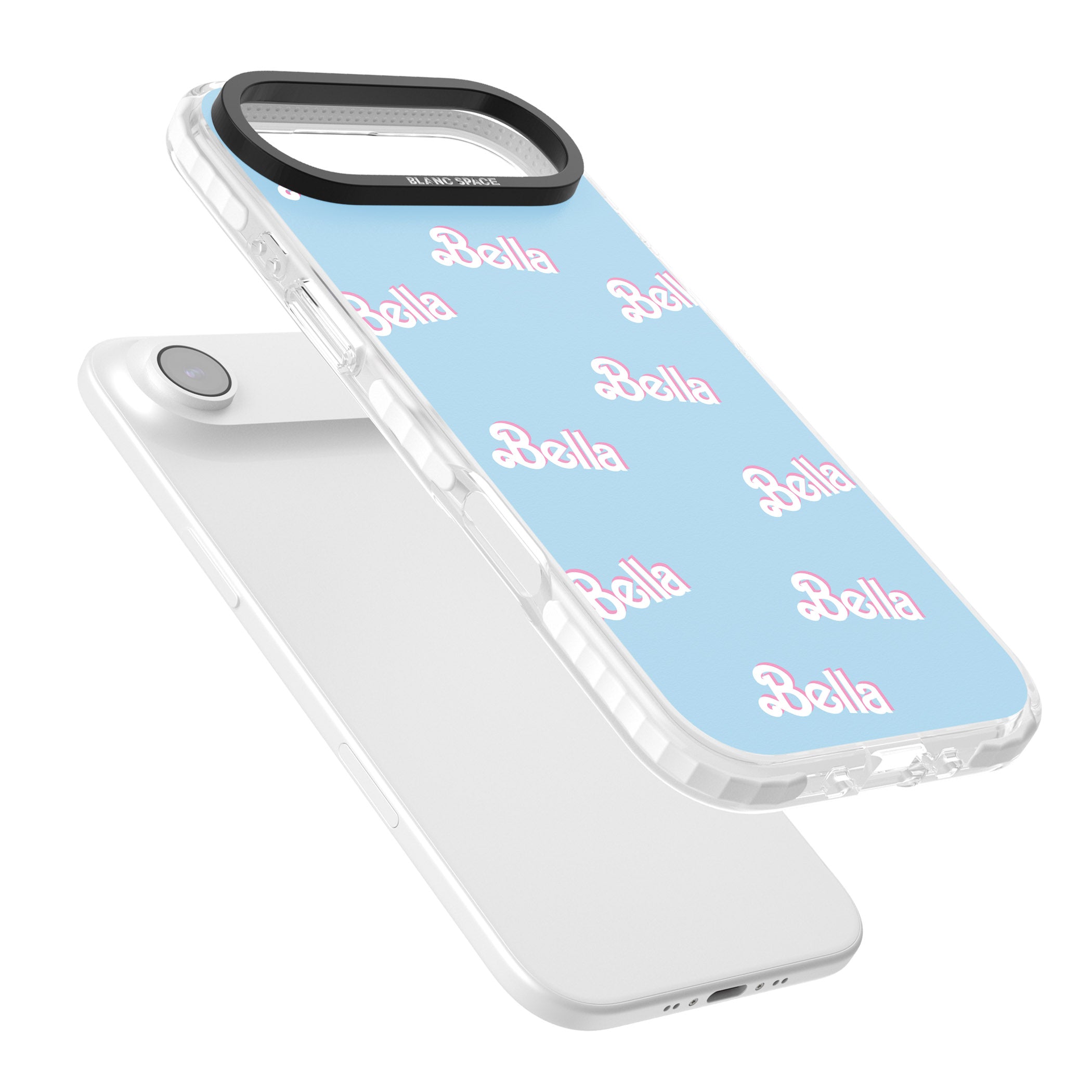Personalised Cute Name Pattern iPhone 17 Air Impact Clear Phone Case Colours