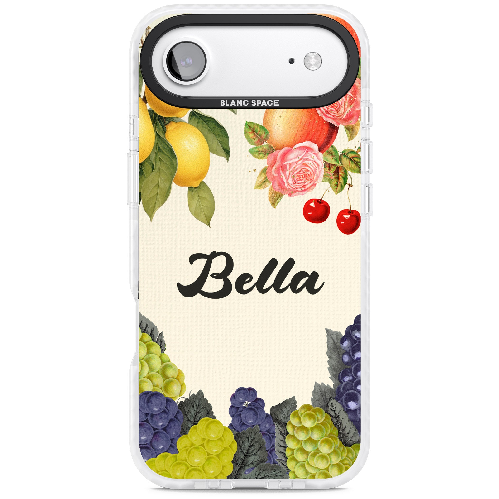 Personalised Vintage Fruits iPhone 17 Air Impact Clear Phone Case