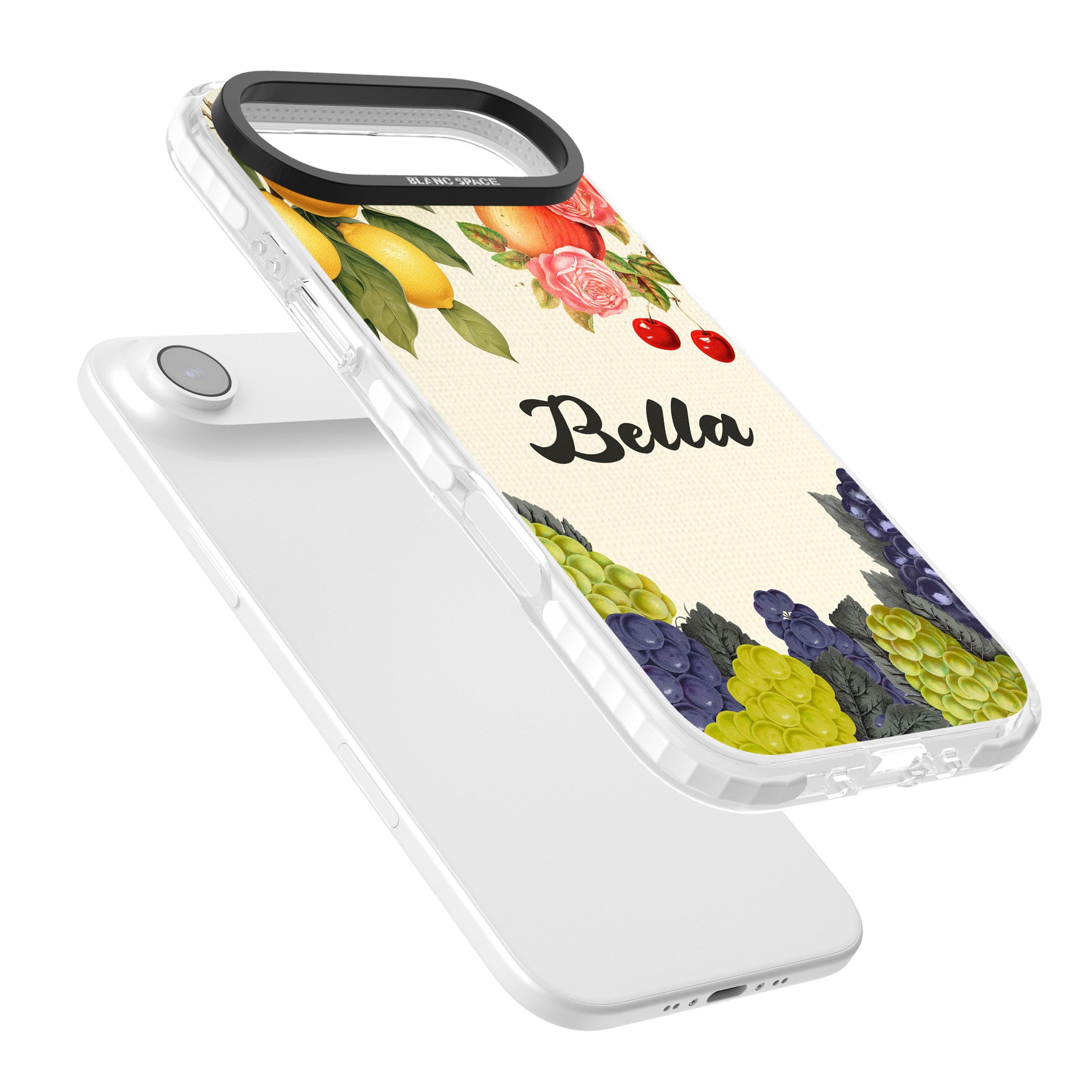 Personalised Vintage Fruits iPhone 17 Air Impact Clear Phone Case Colours