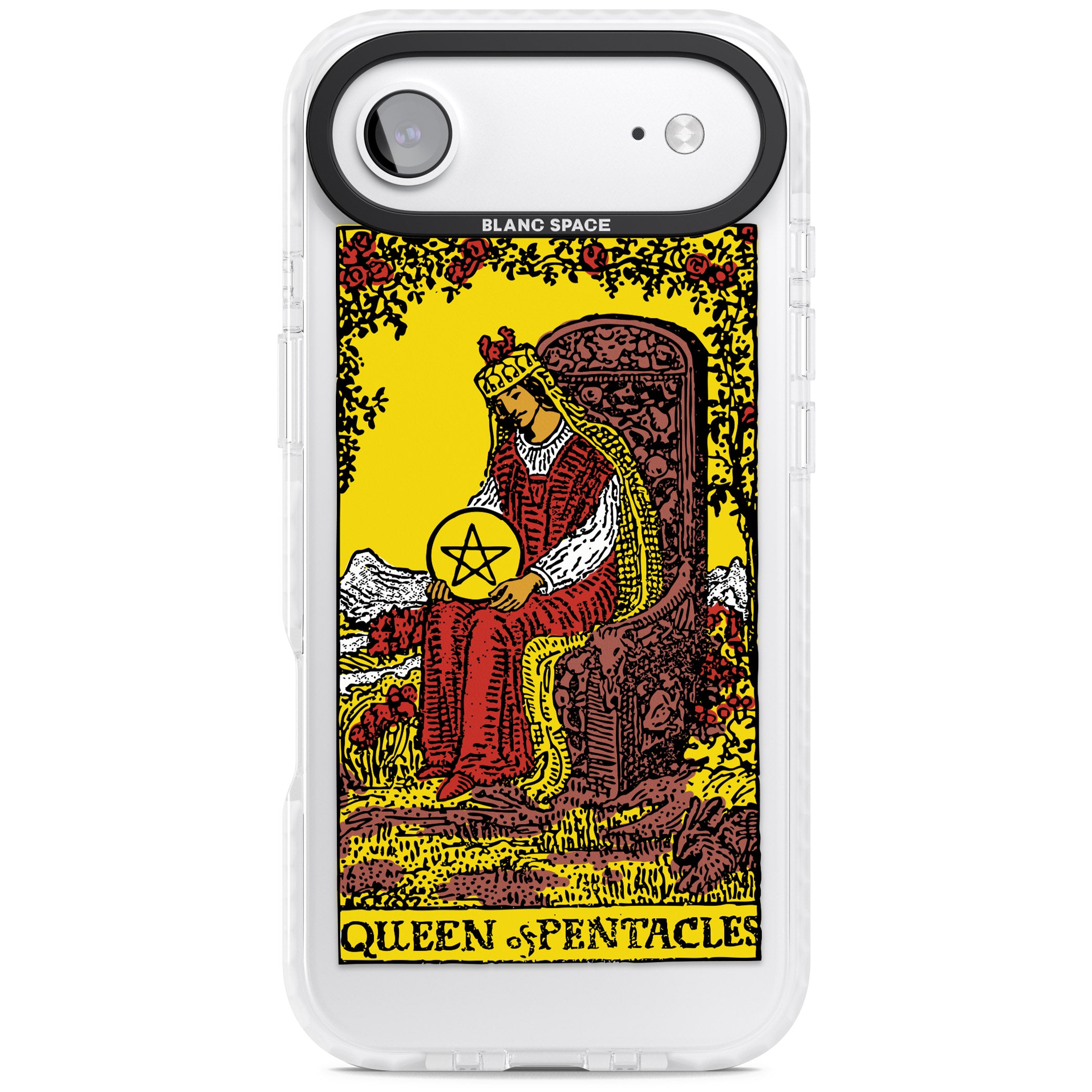 Personalised Queen Of Pentacles Tarot Card (Color) iPhone 17 Air Impact Clear Phone Case