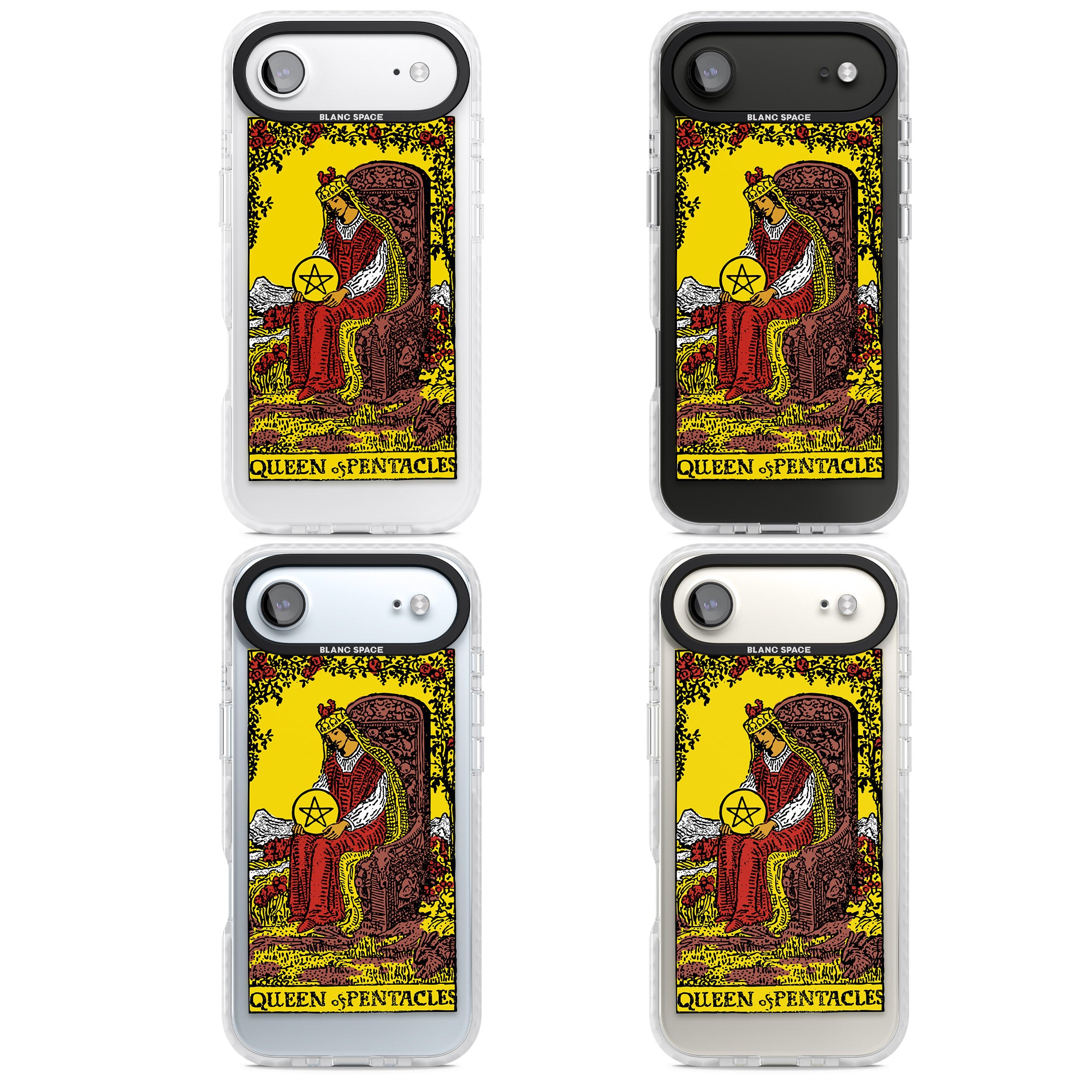 Personalised Queen Of Pentacles Tarot Card (Color) iPhone 17 Air Impact Clear Phone Case APT Impact Protection