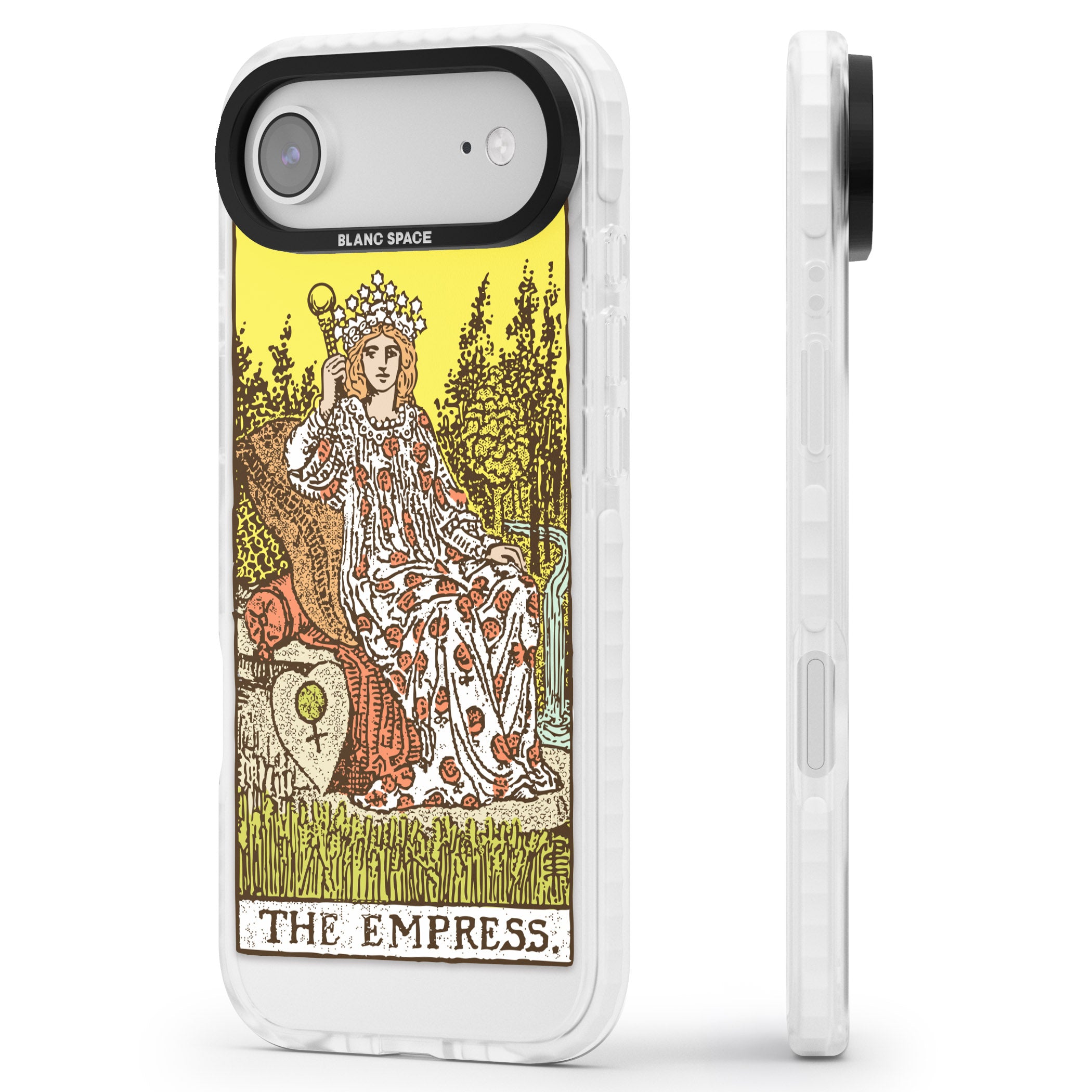 Personalised The Empress Tarot Card (Color) iPhone 17 Air Impact Clear Phone Case Side Profile